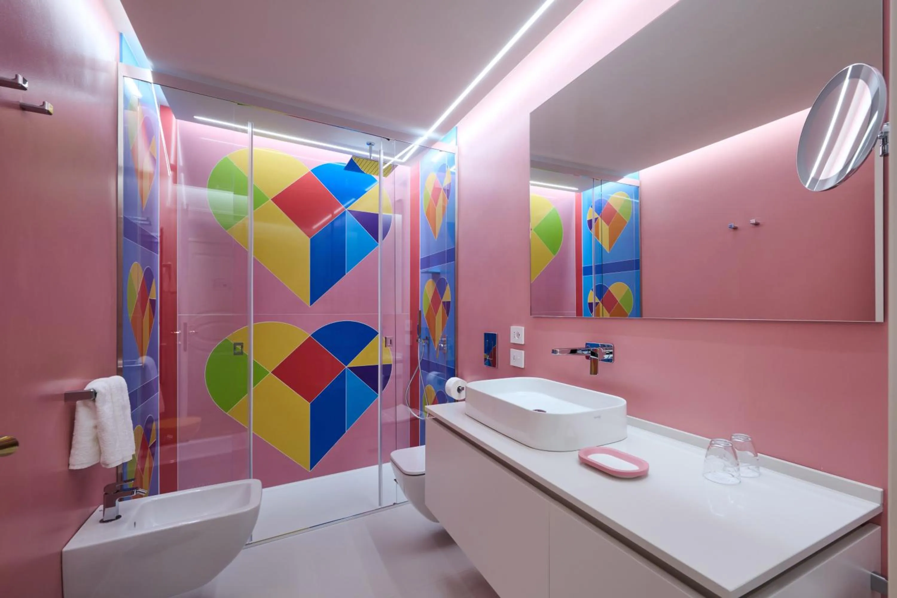 Bathroom in Byblos Art Hotel Villa Amistà