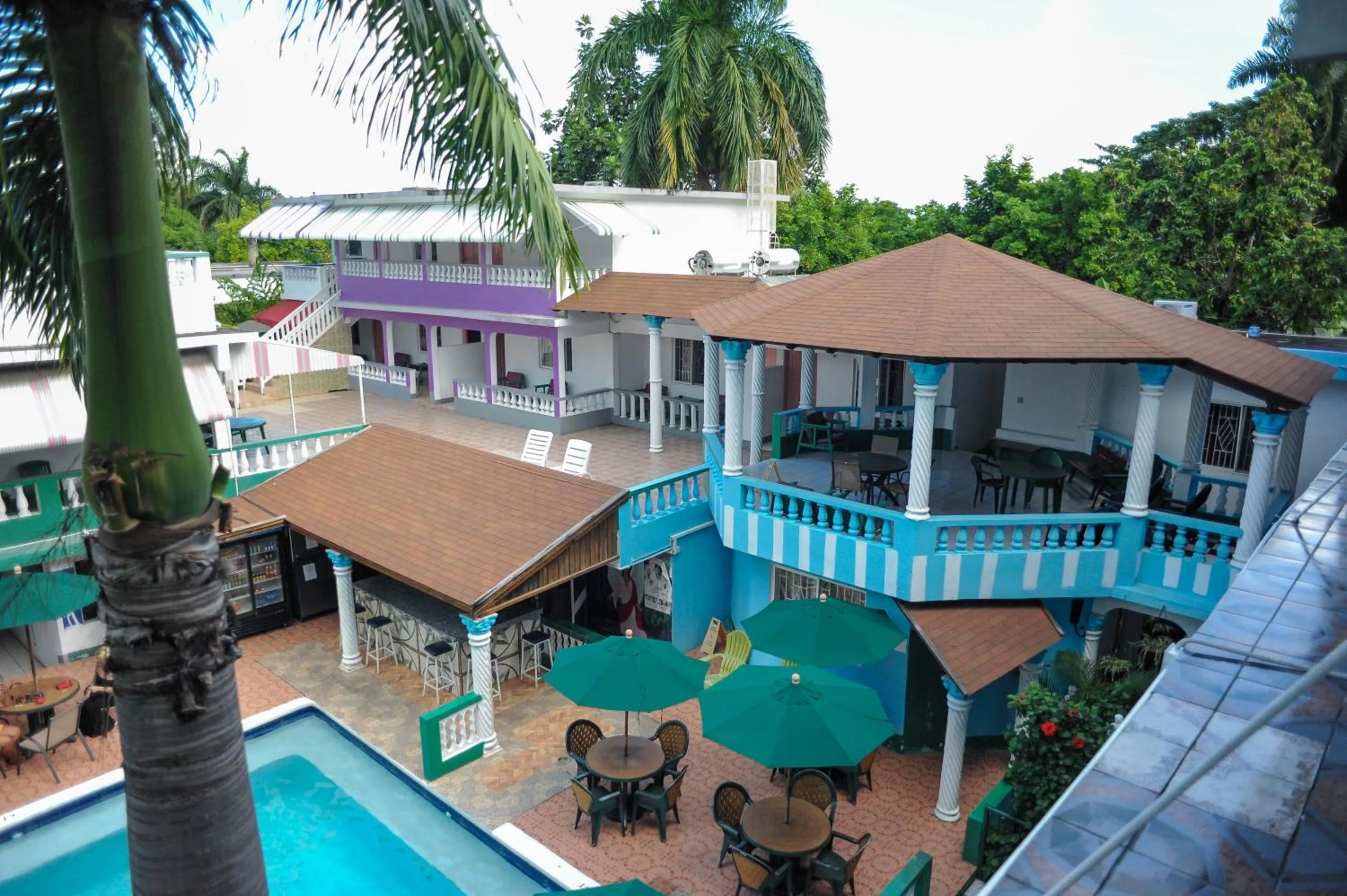 Pool view in Glorianna Hotel