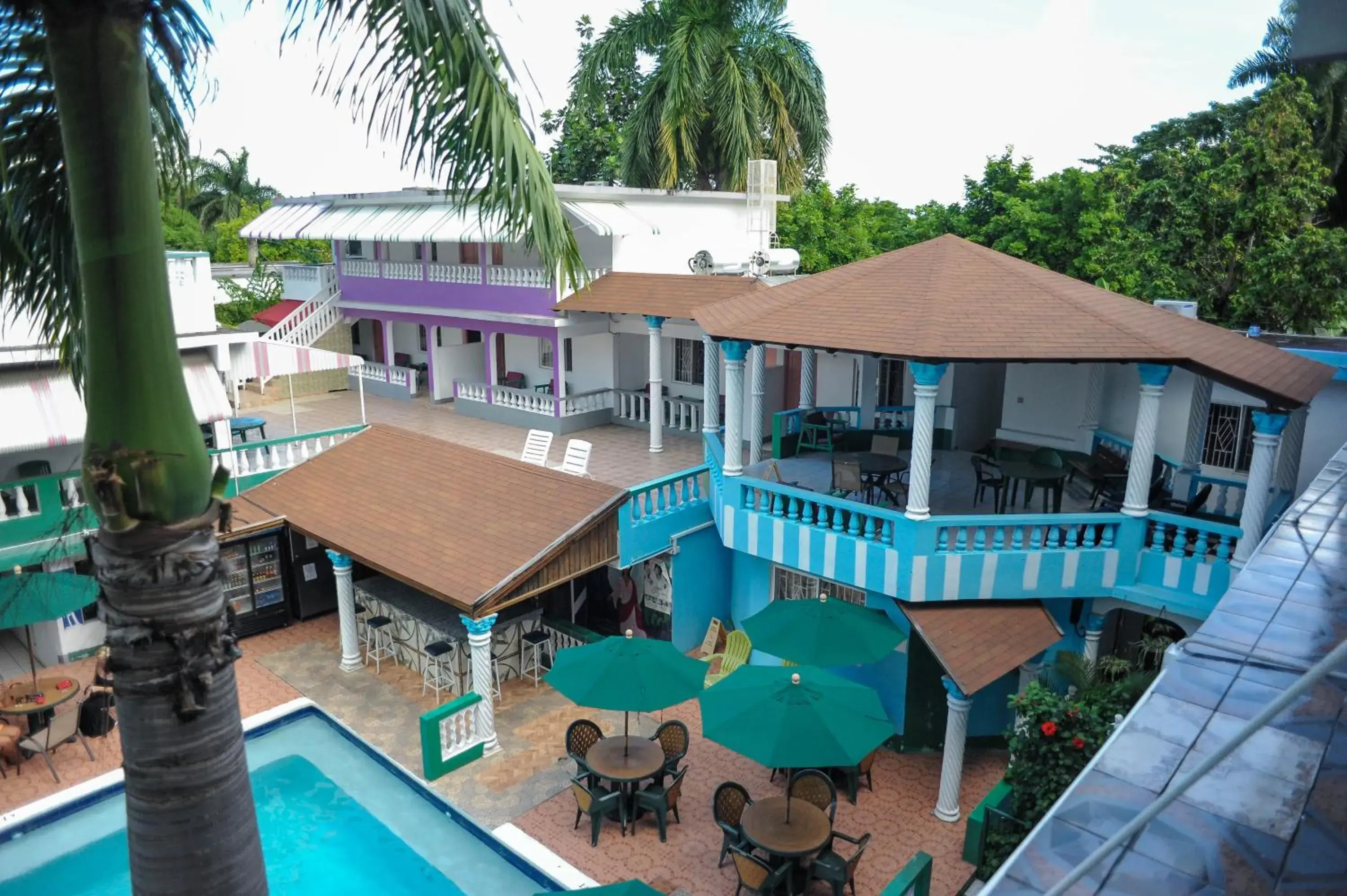 Pool view in Glorianna Hotel Pool view in Glorianna Hotel