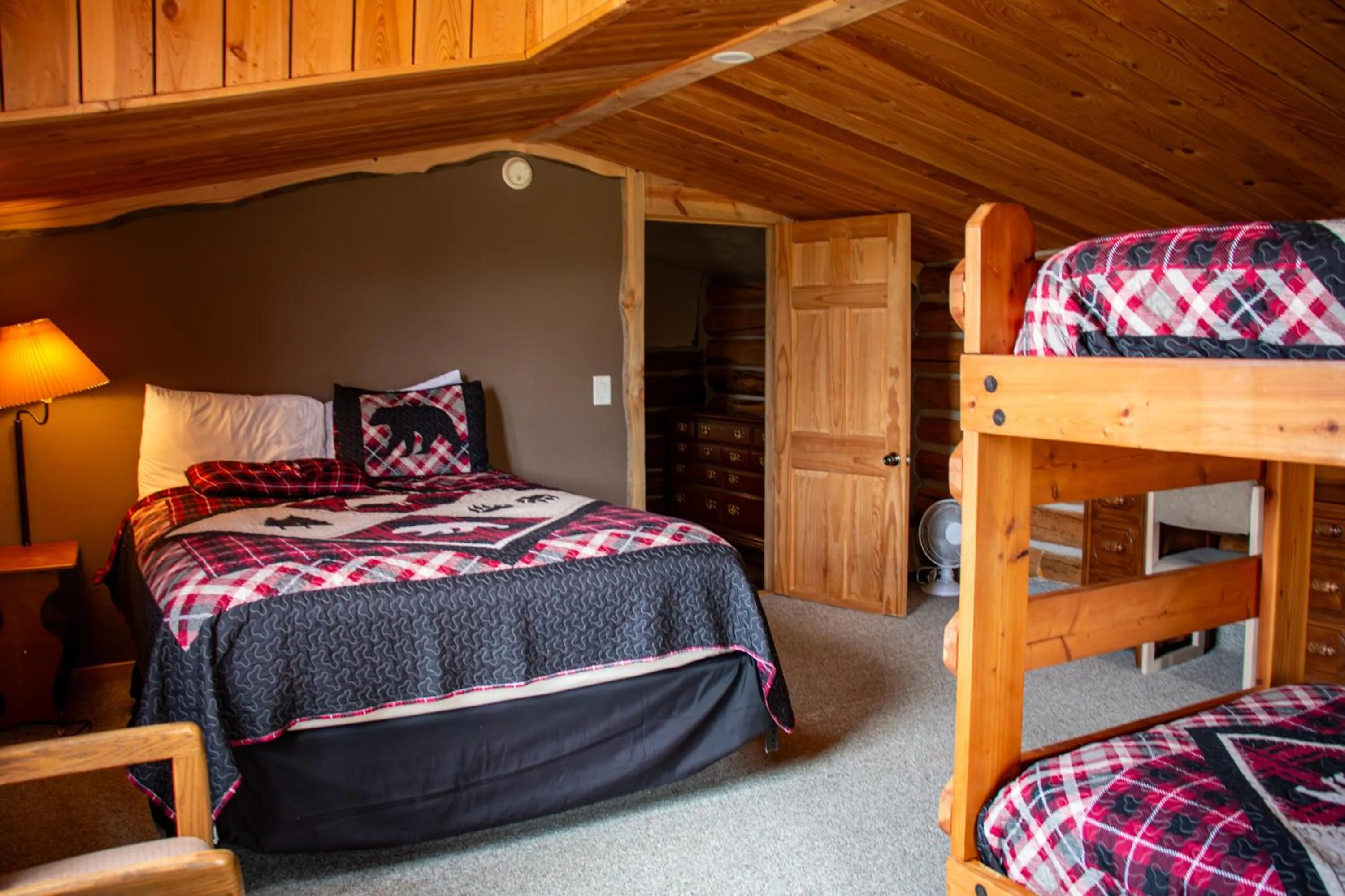 Bed in Crooked Creek Guest Ranch