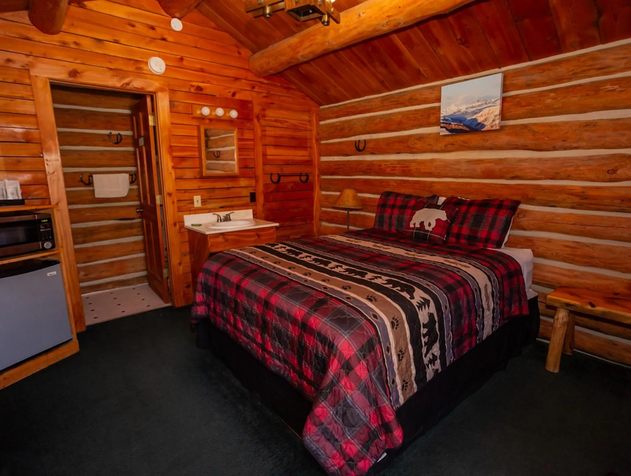 Bed in Crooked Creek Guest Ranch