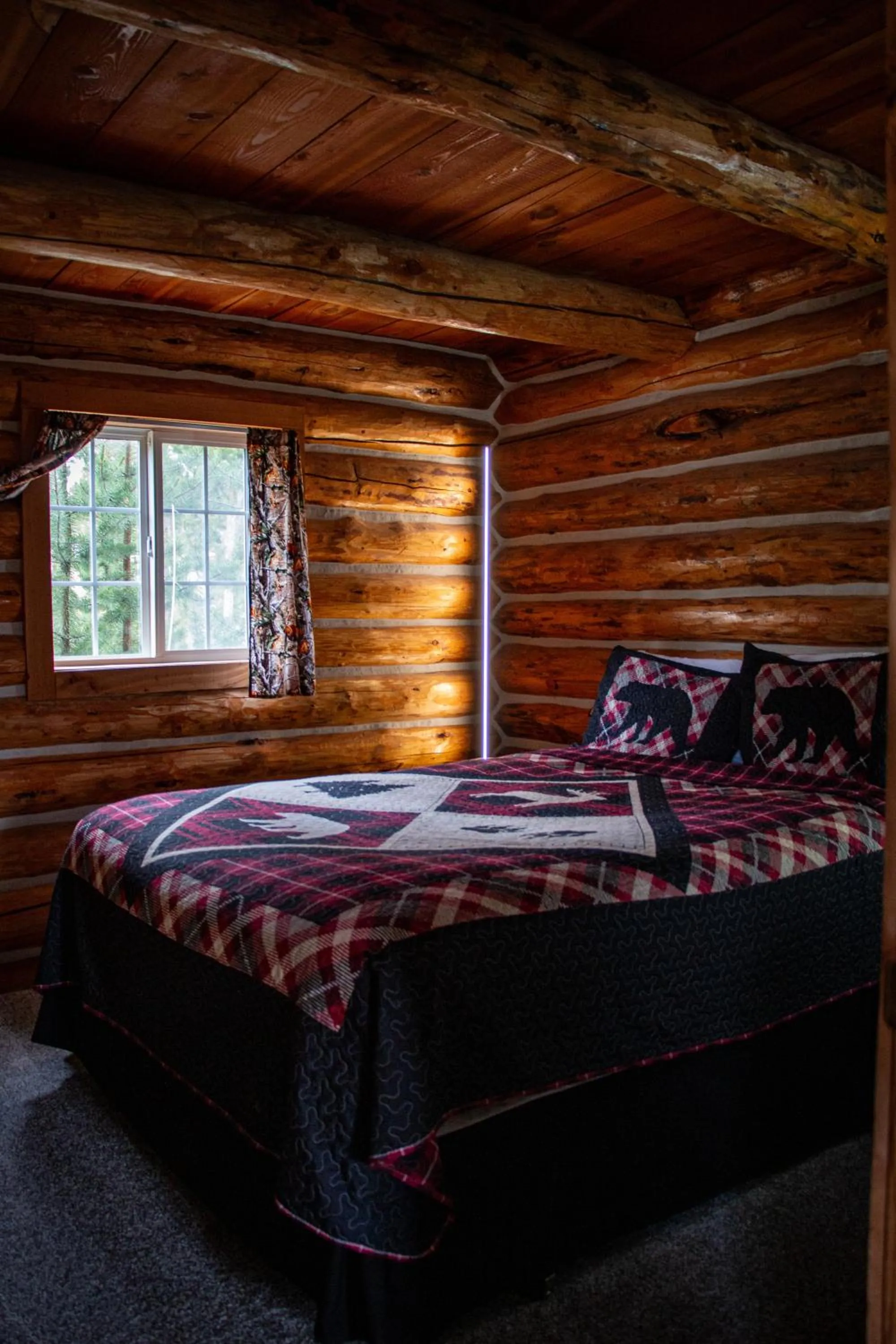 Bed in Crooked Creek Guest Ranch
