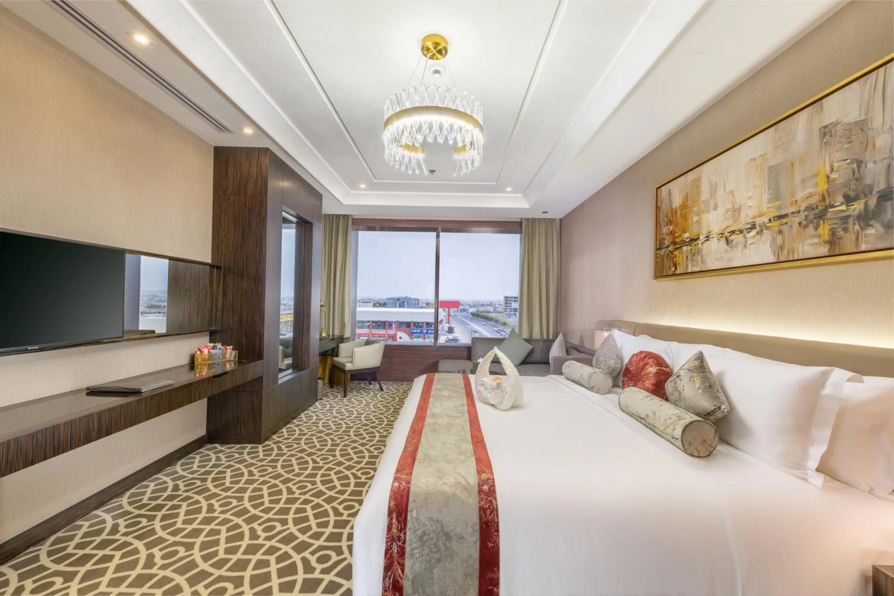 Photo of the whole room, Bed in Nivel Hotel Abha