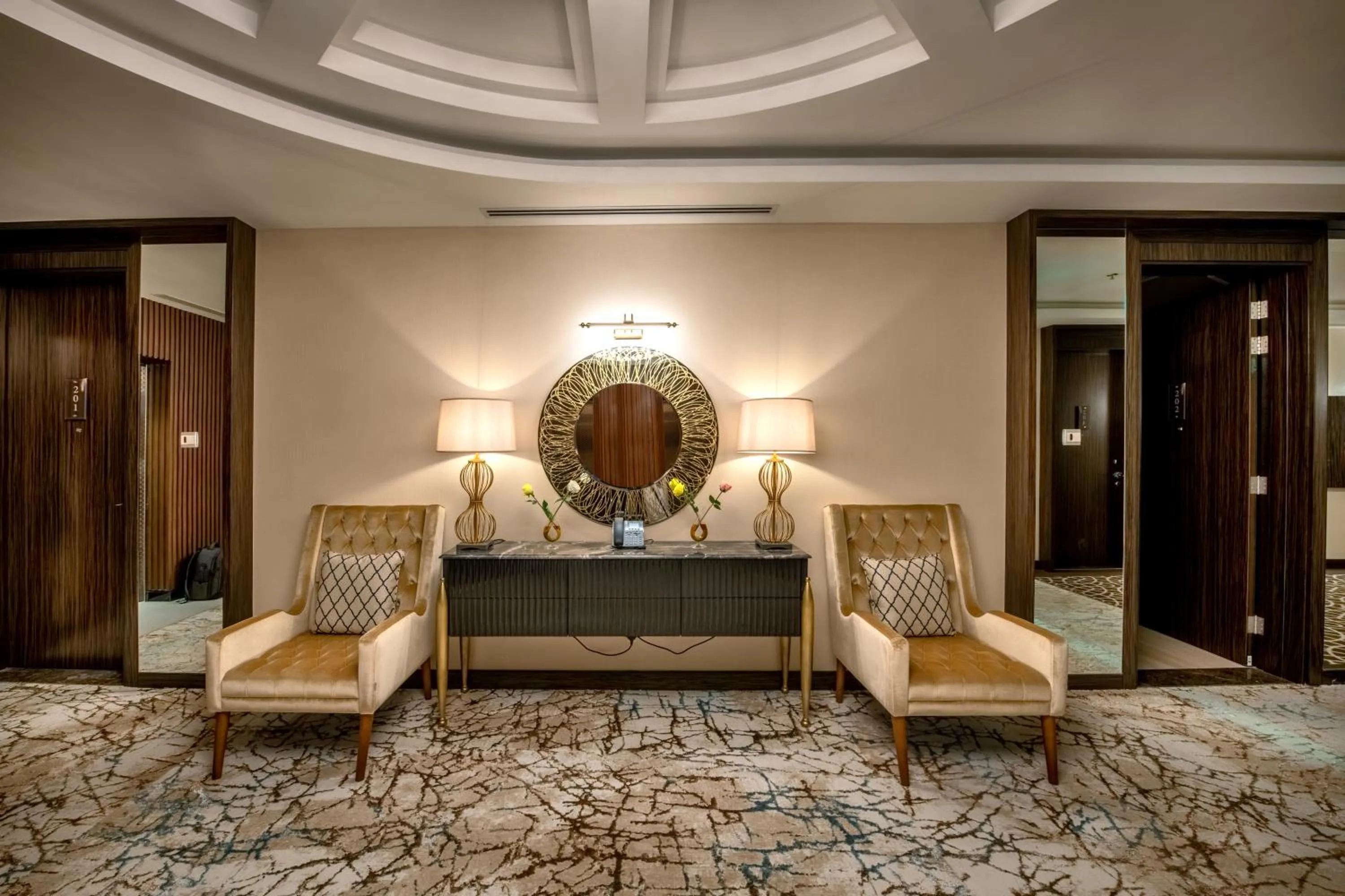 Seating area in Nivel Hotel Abha