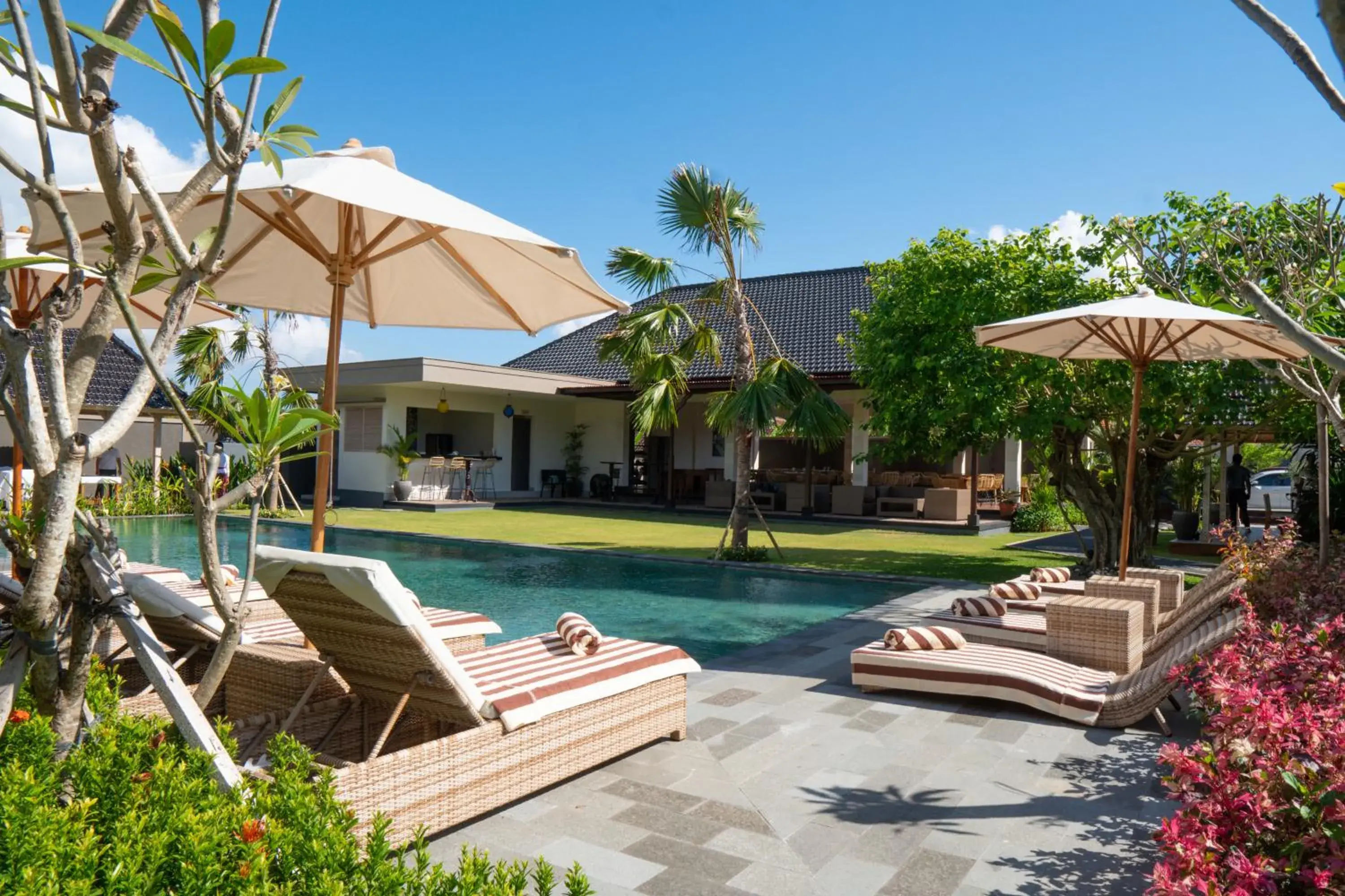 Garden view in Green D'mel Bali Garden view in Green D'mel Bali