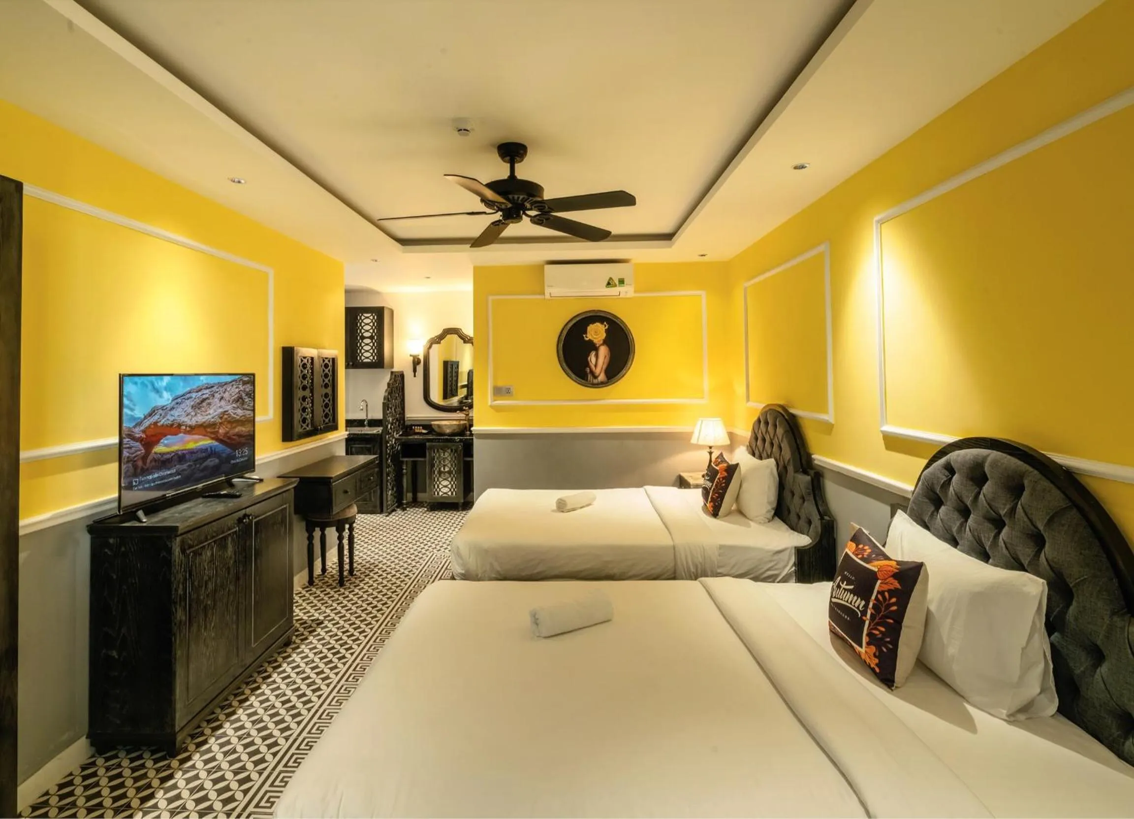 Bed in Dérive Boutique Villa & Apartment Da Nang