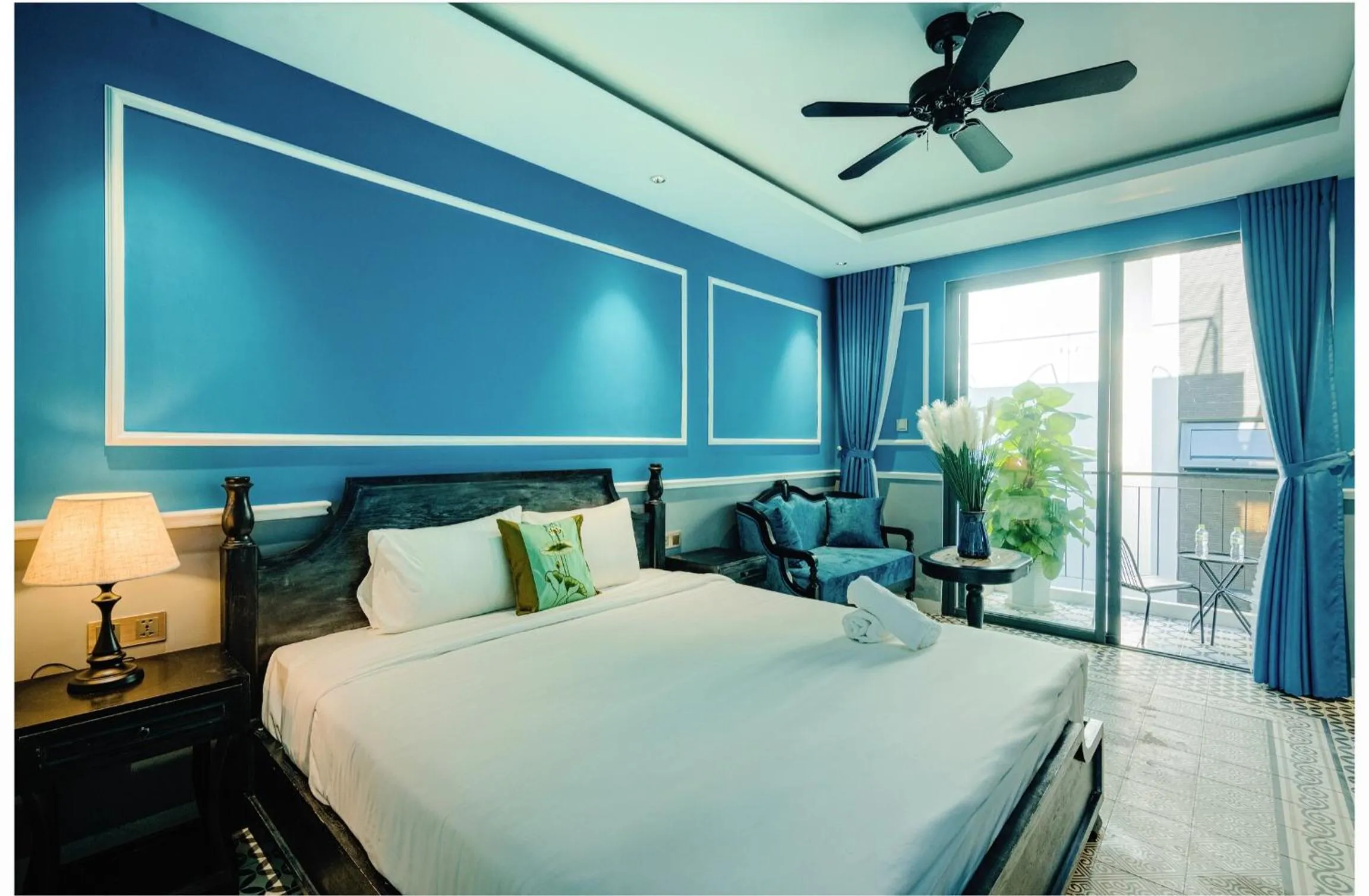 Bed in Dérive Boutique Villa & Apartment Da Nang