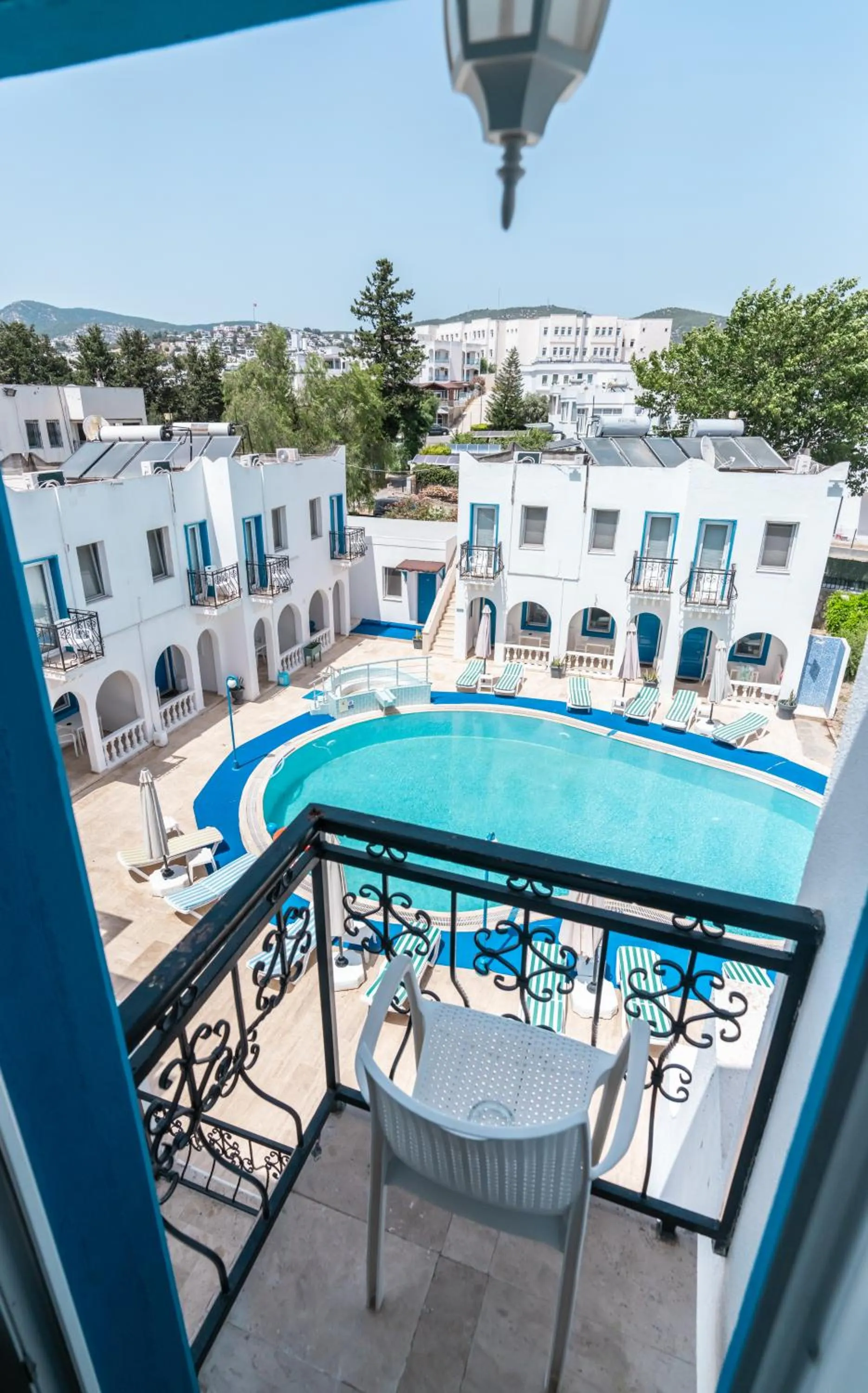 Inner courtyard view in Dreams Bodrum butik hotel
