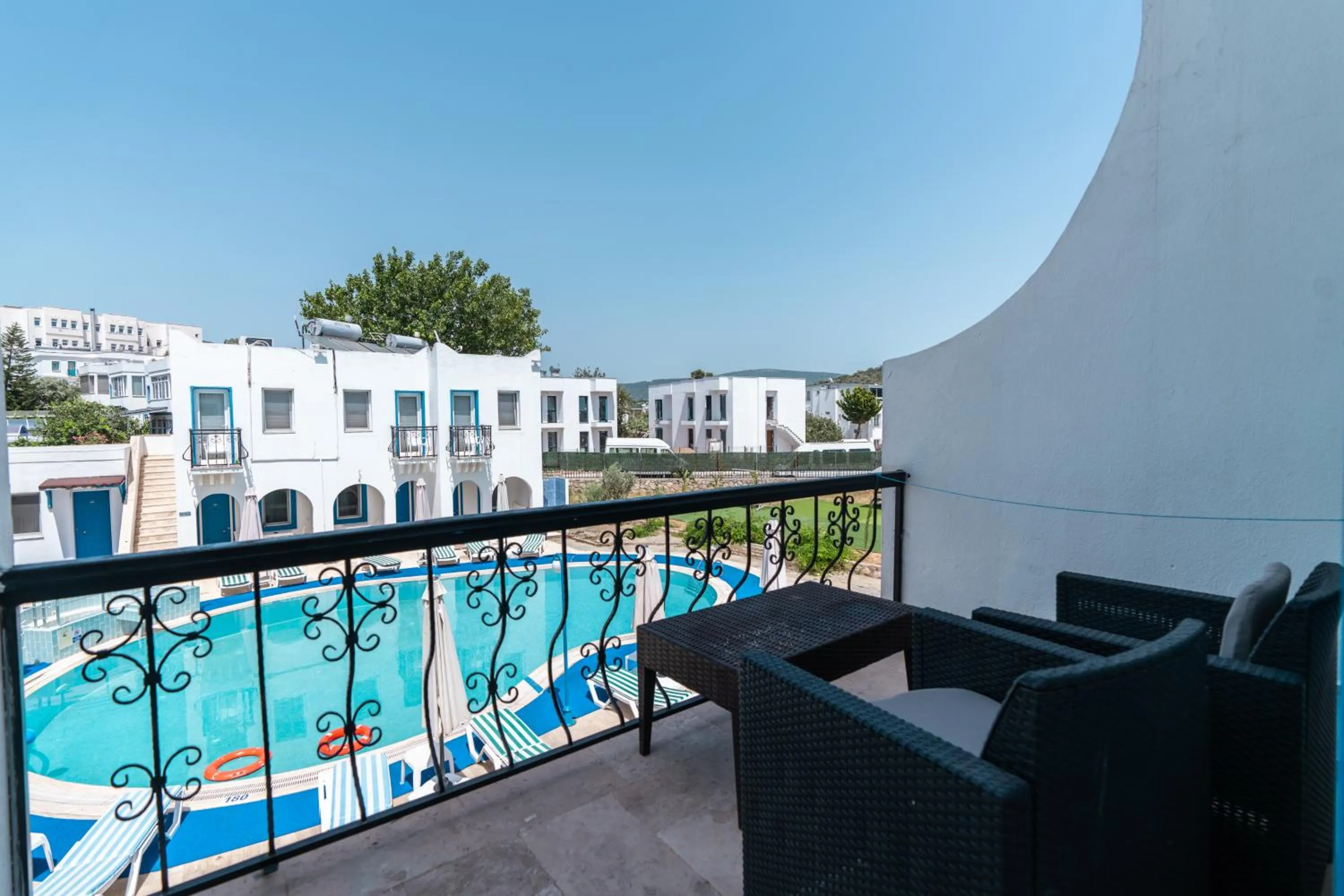 Inner courtyard view in Dreams Bodrum butik hotel