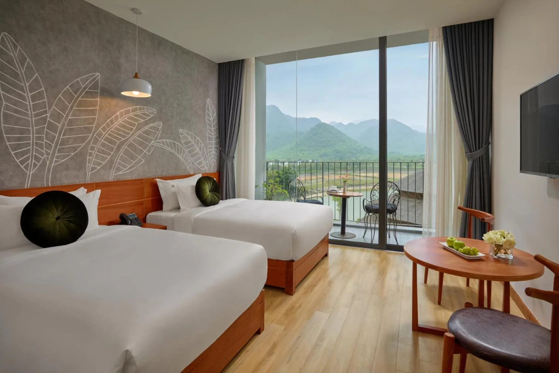 View (from property/room), Bed in Wyndham Grand Vedana Ninh Binh Resort