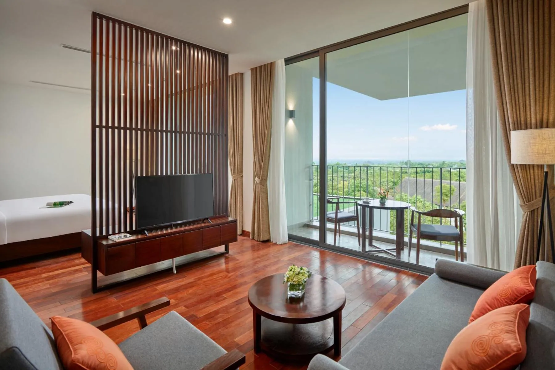Living room, Bed in Wyndham Grand Vedana Ninh Binh Resort