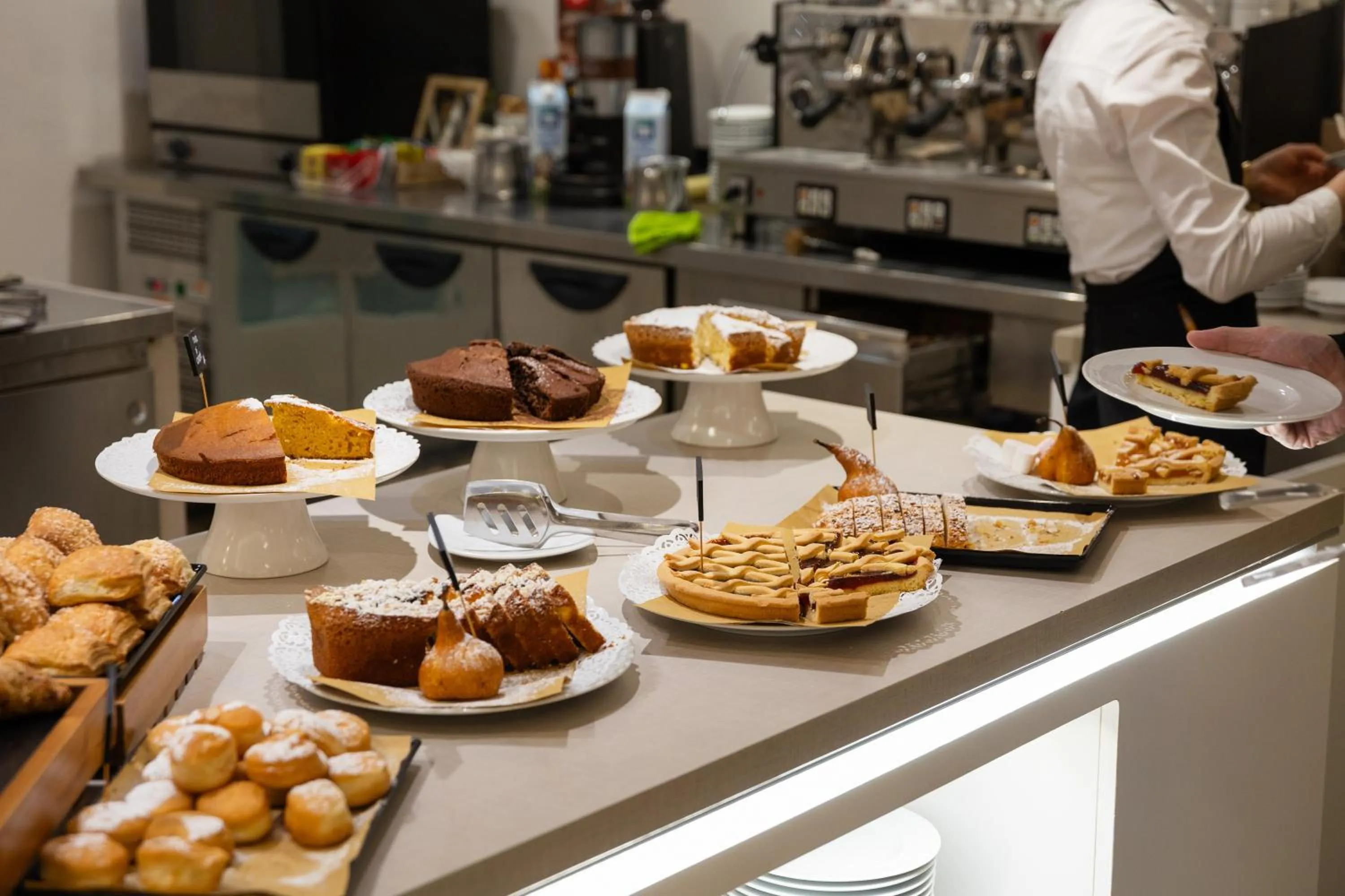 Buffet breakfast in Hotel Boemia