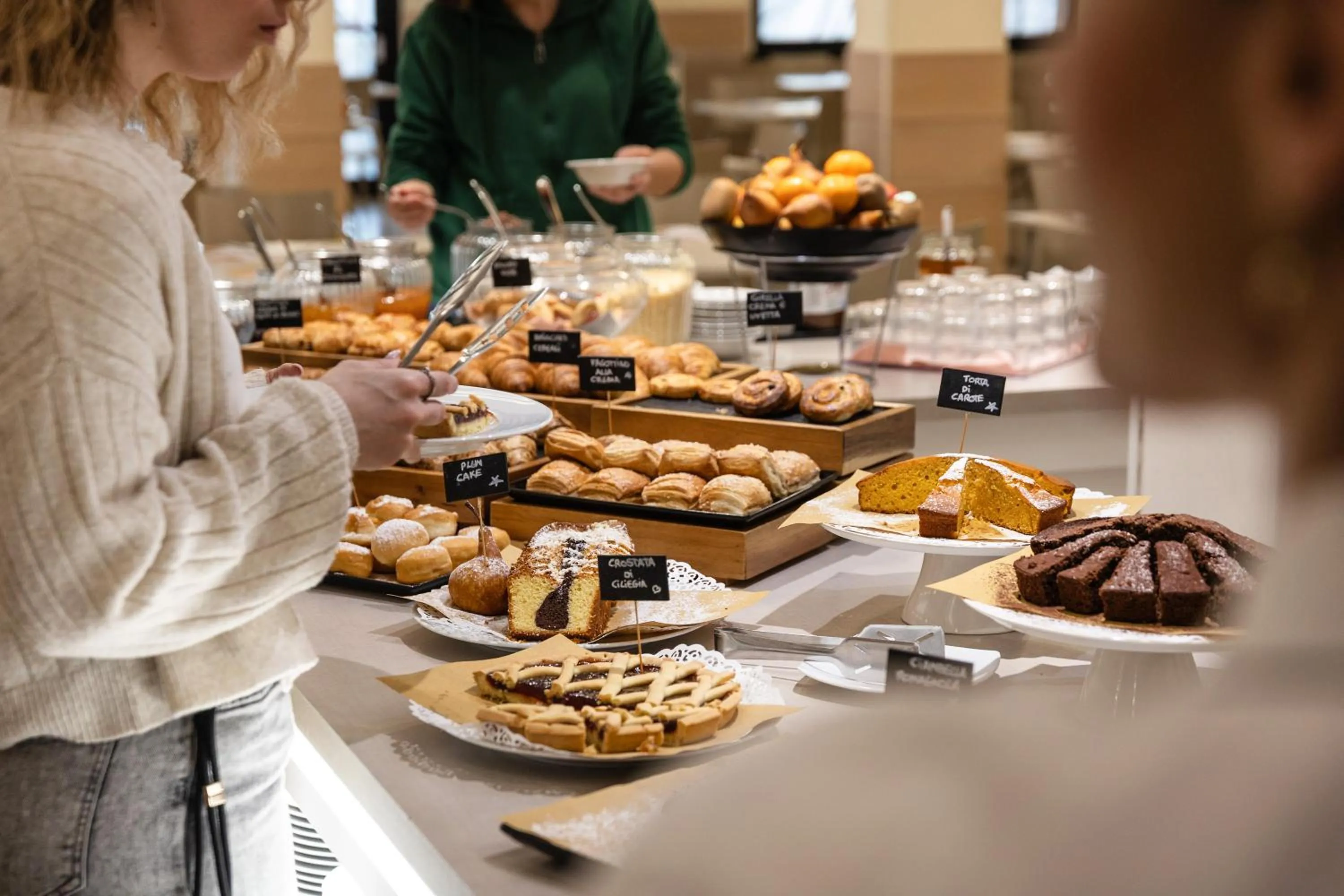 Buffet breakfast in Hotel Boemia