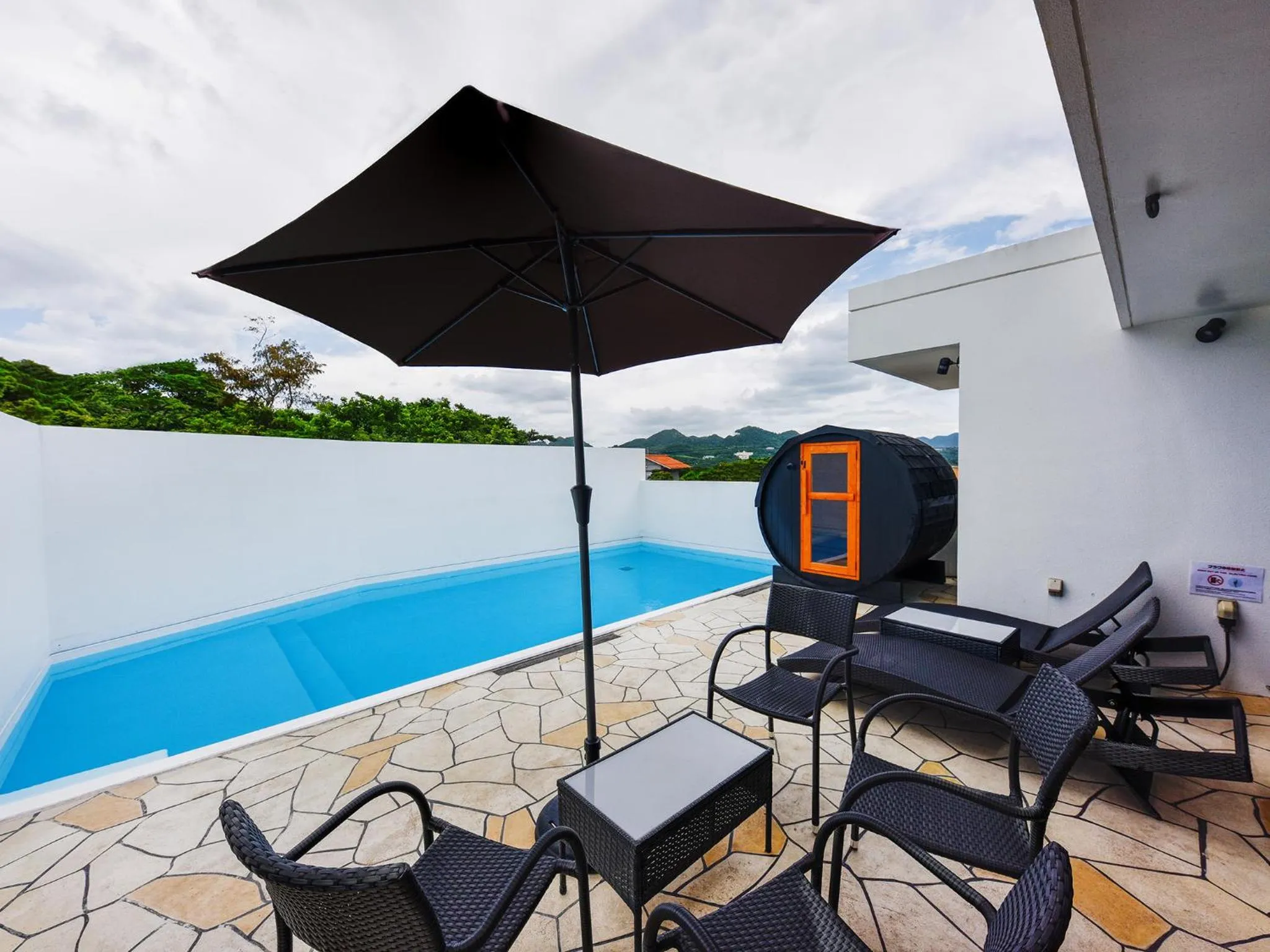 Day in Private Pool Villa Motobu