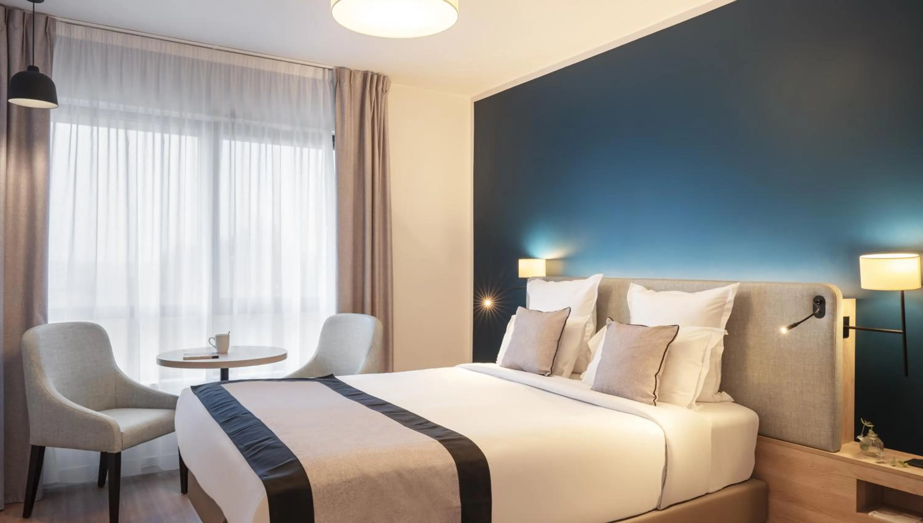 Bedroom, Bed in Residhome Sénart