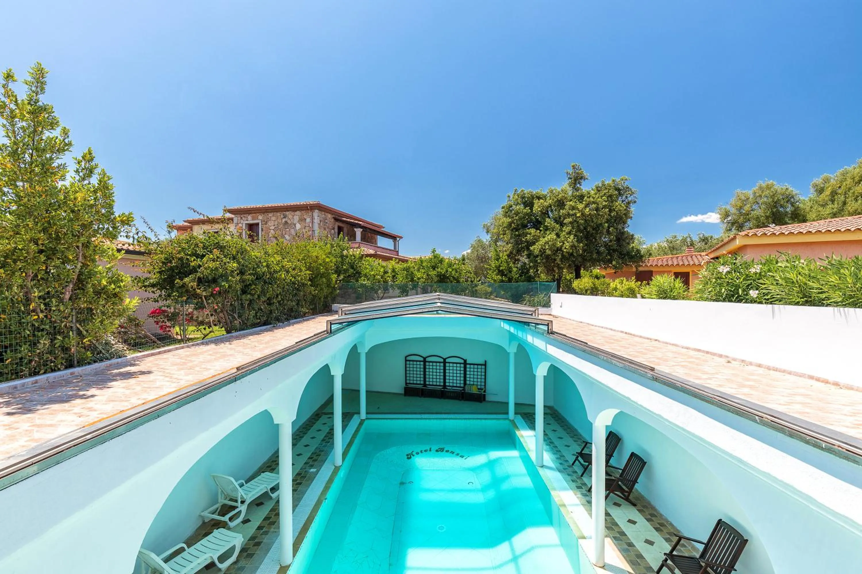 Pool view in Hotel Bonsai