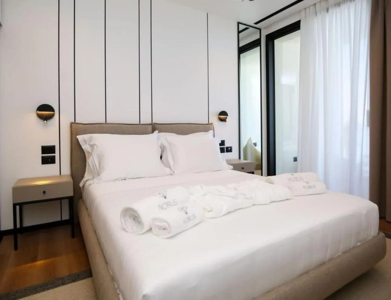 Bed in Nobus Hotel & Spa