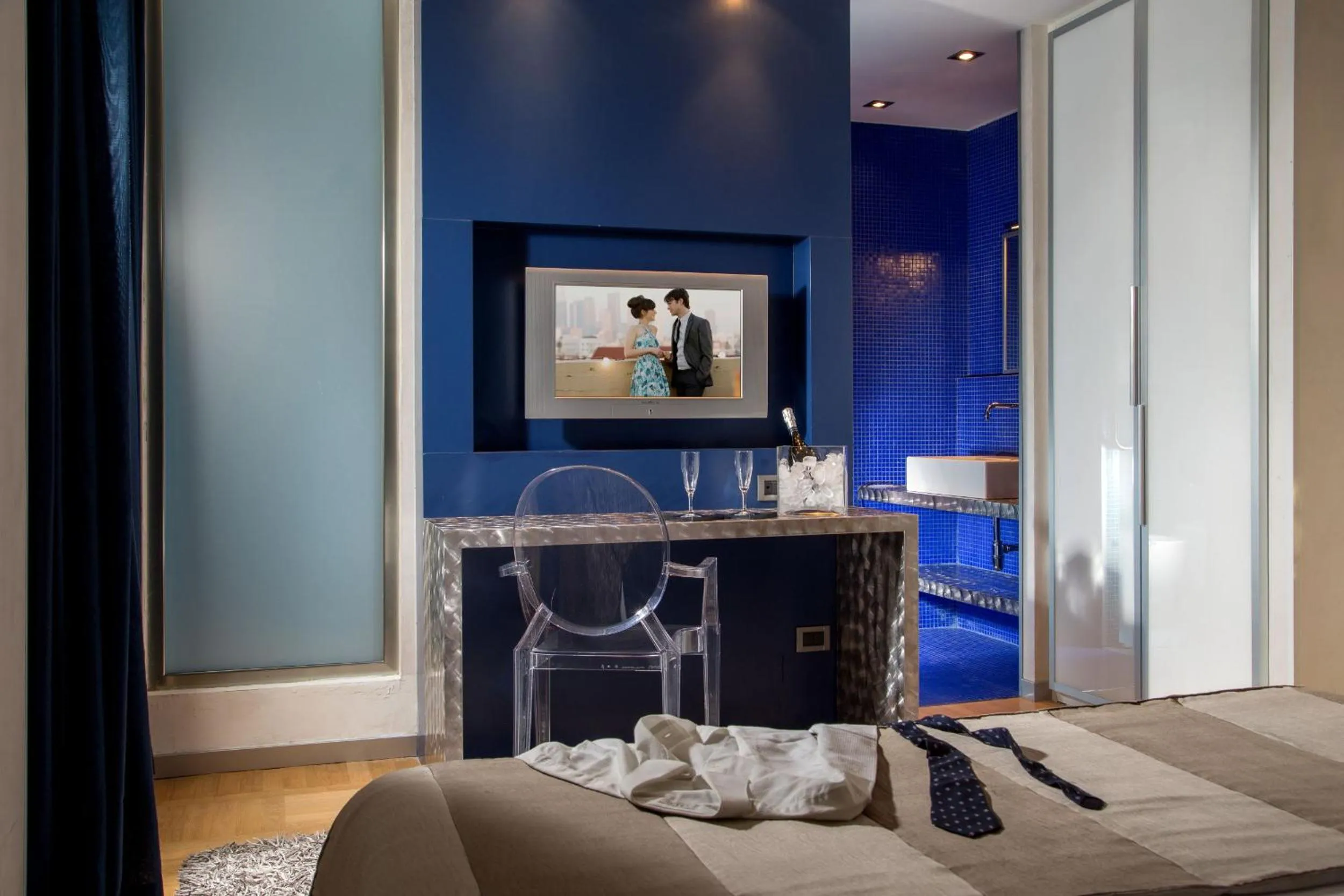 Bed in Hotel Ariston