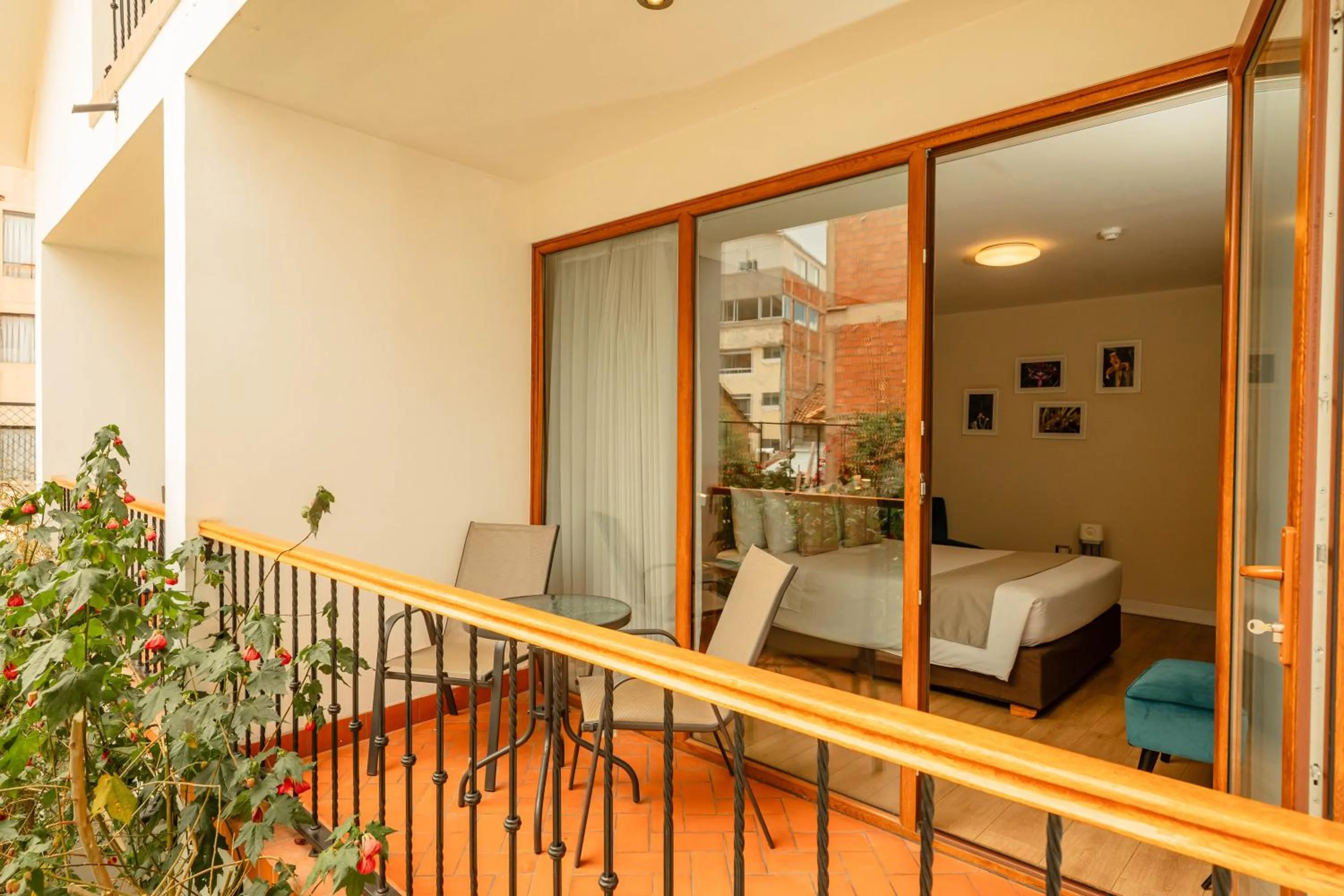 Balcony/Terrace, Bed in Saska Boutique Hotel