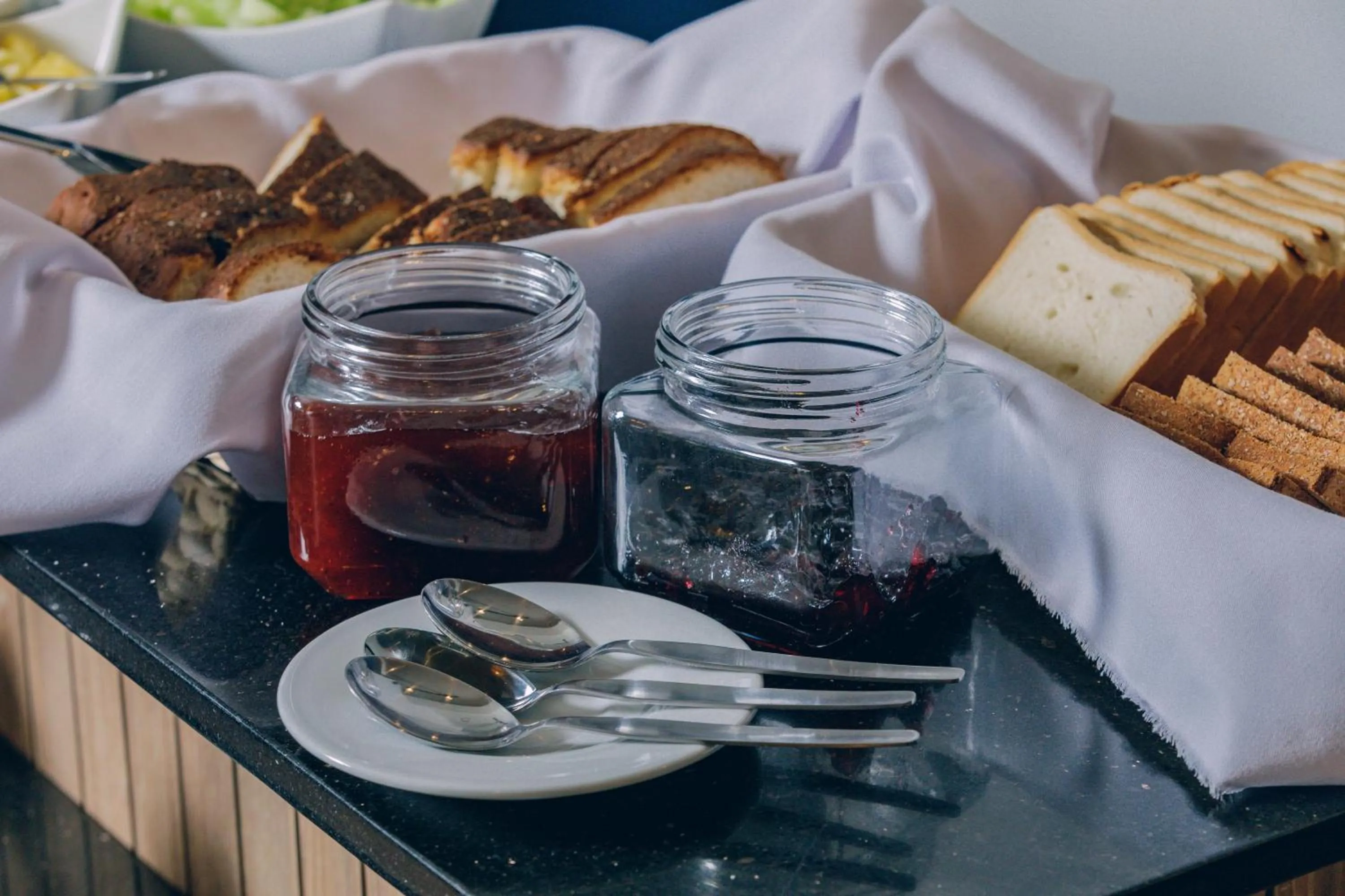 Buffet breakfast in Saska Boutique Hotel