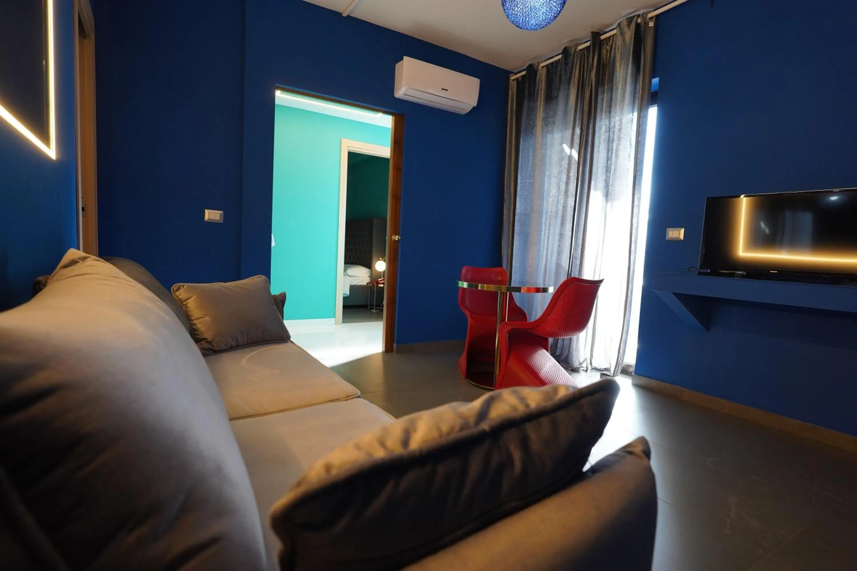 Communal lounge/ TV room in Grand hotel irpinia & Family SPA