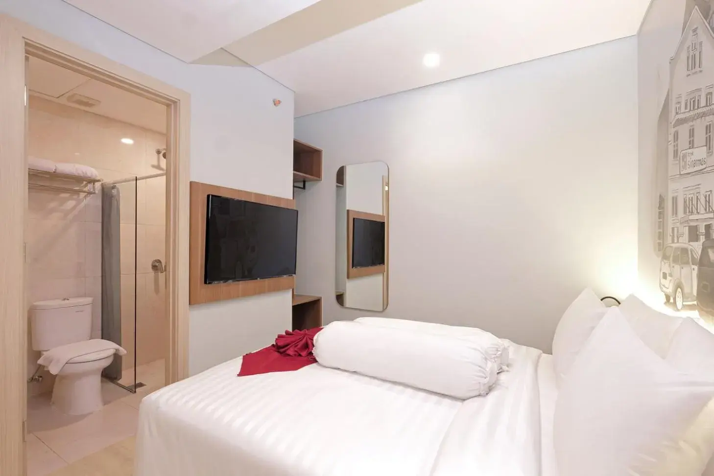 Bedroom, Bed in Azana Style Hotel Bandara Jakarta