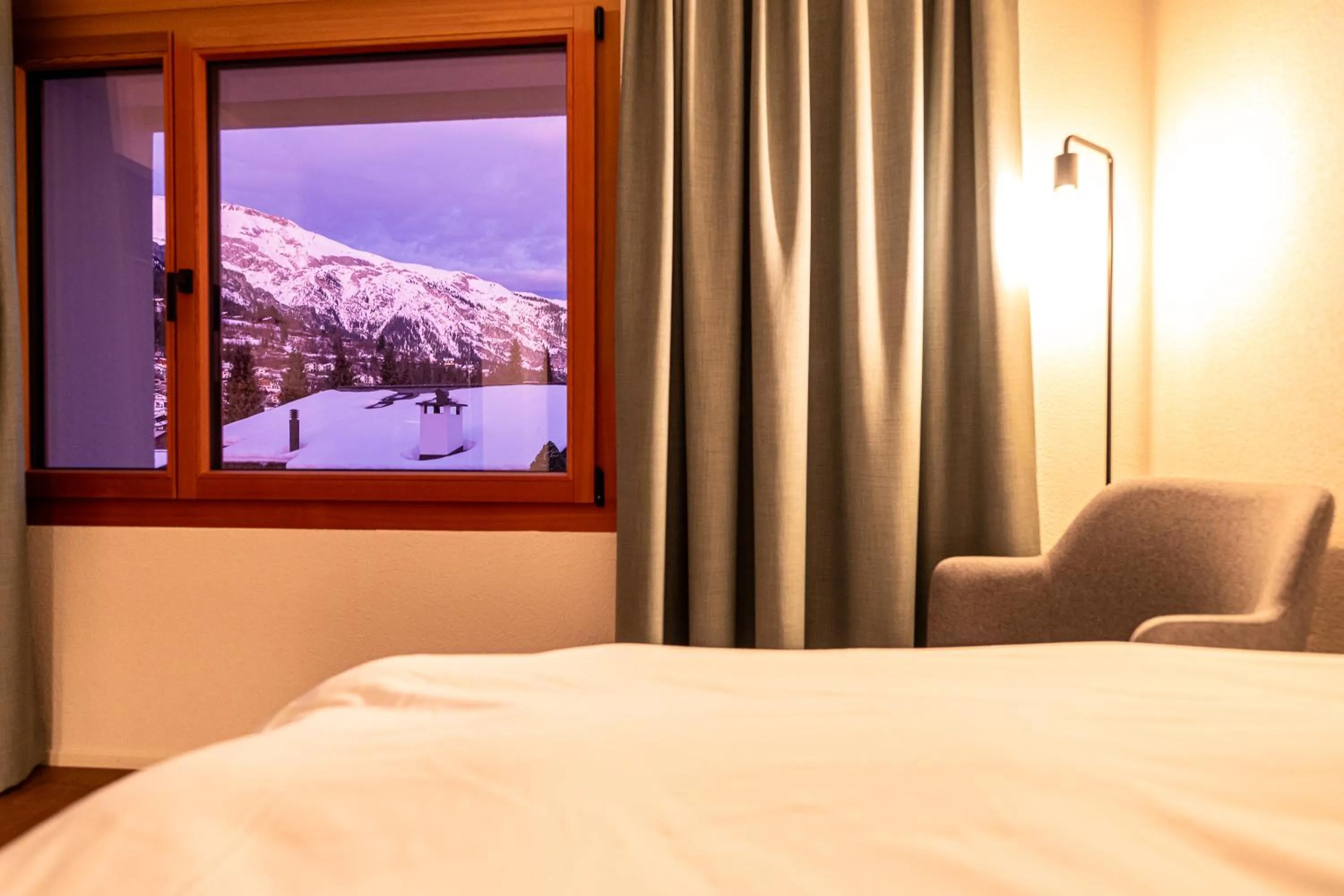 Mountain view, Bed in Flem Mountain Lodge