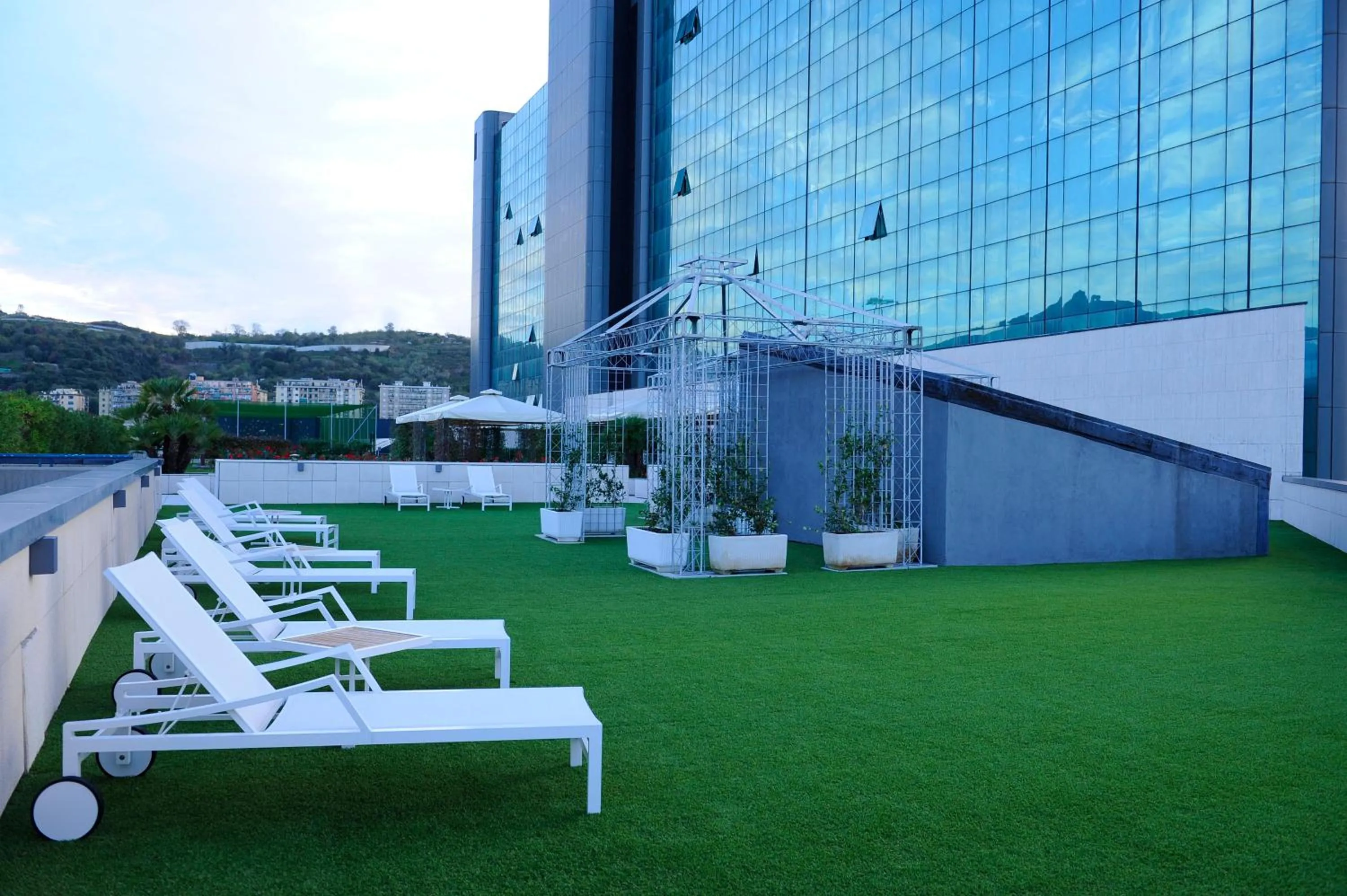 Balcony/Terrace in Tower Genova Airport - Hotel & Conference Center