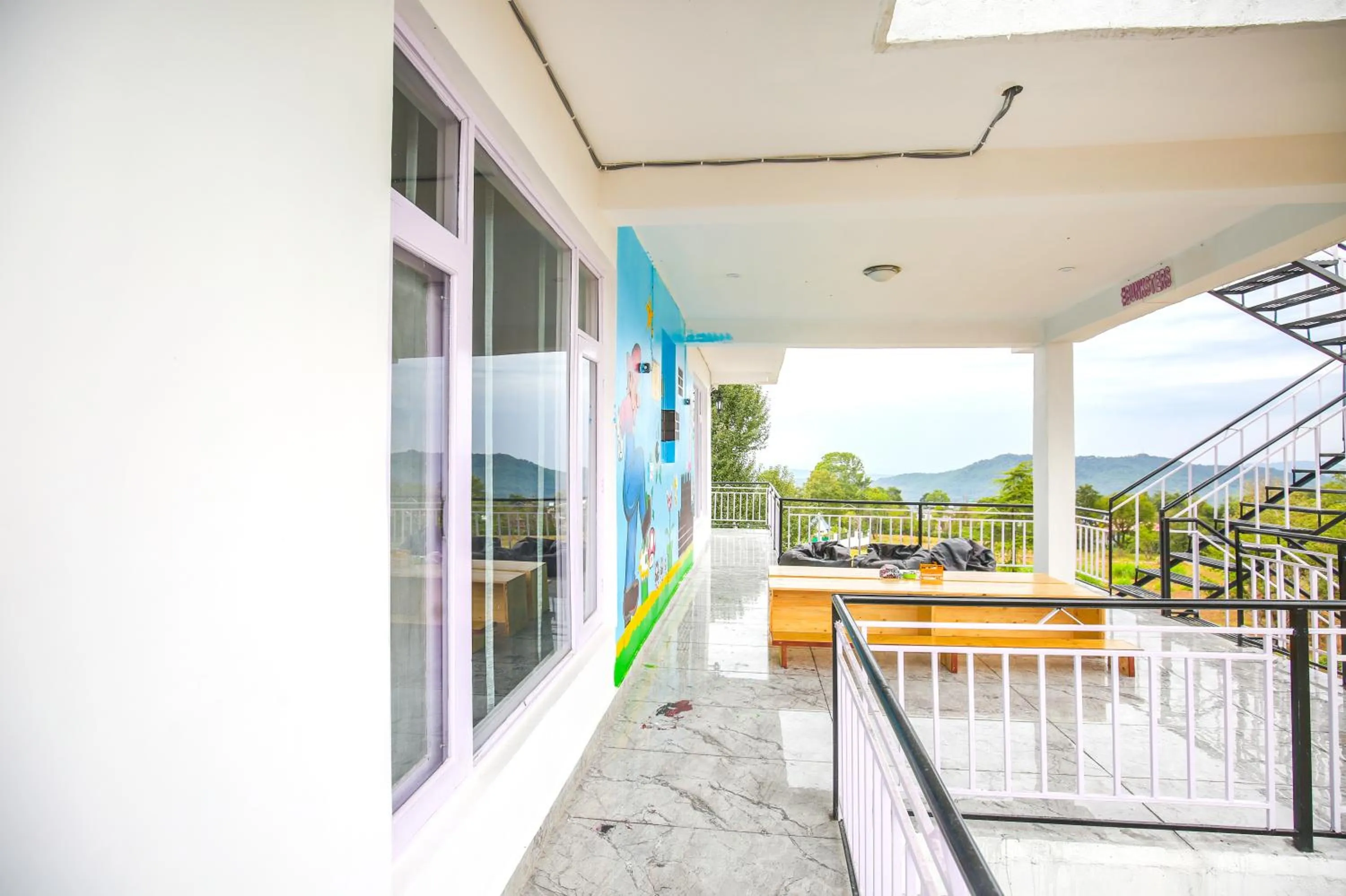 Patio in The Bunksters Bir