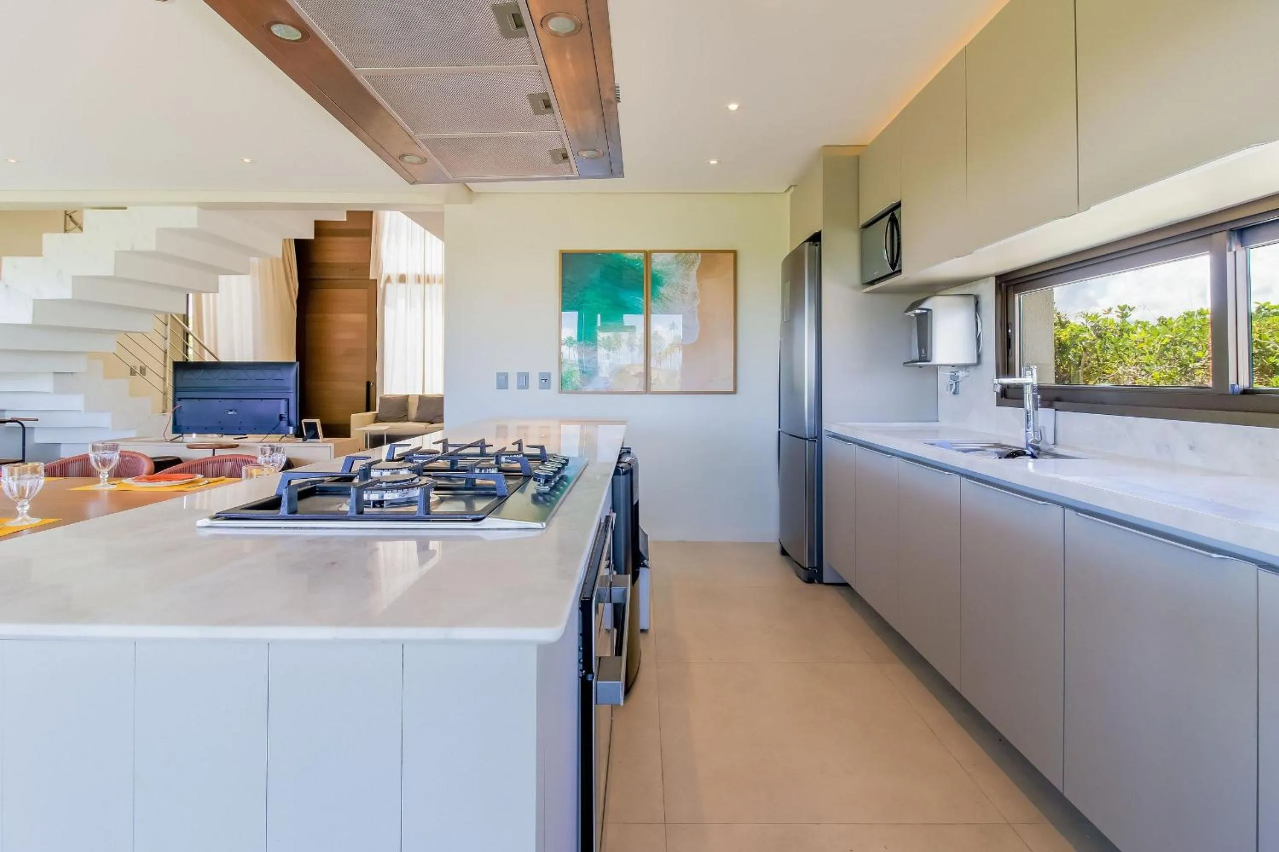 Kitchen or kitchenette in SA05 Excelente Casa 5 Suítes - Condomínio Reserva de Sauípe