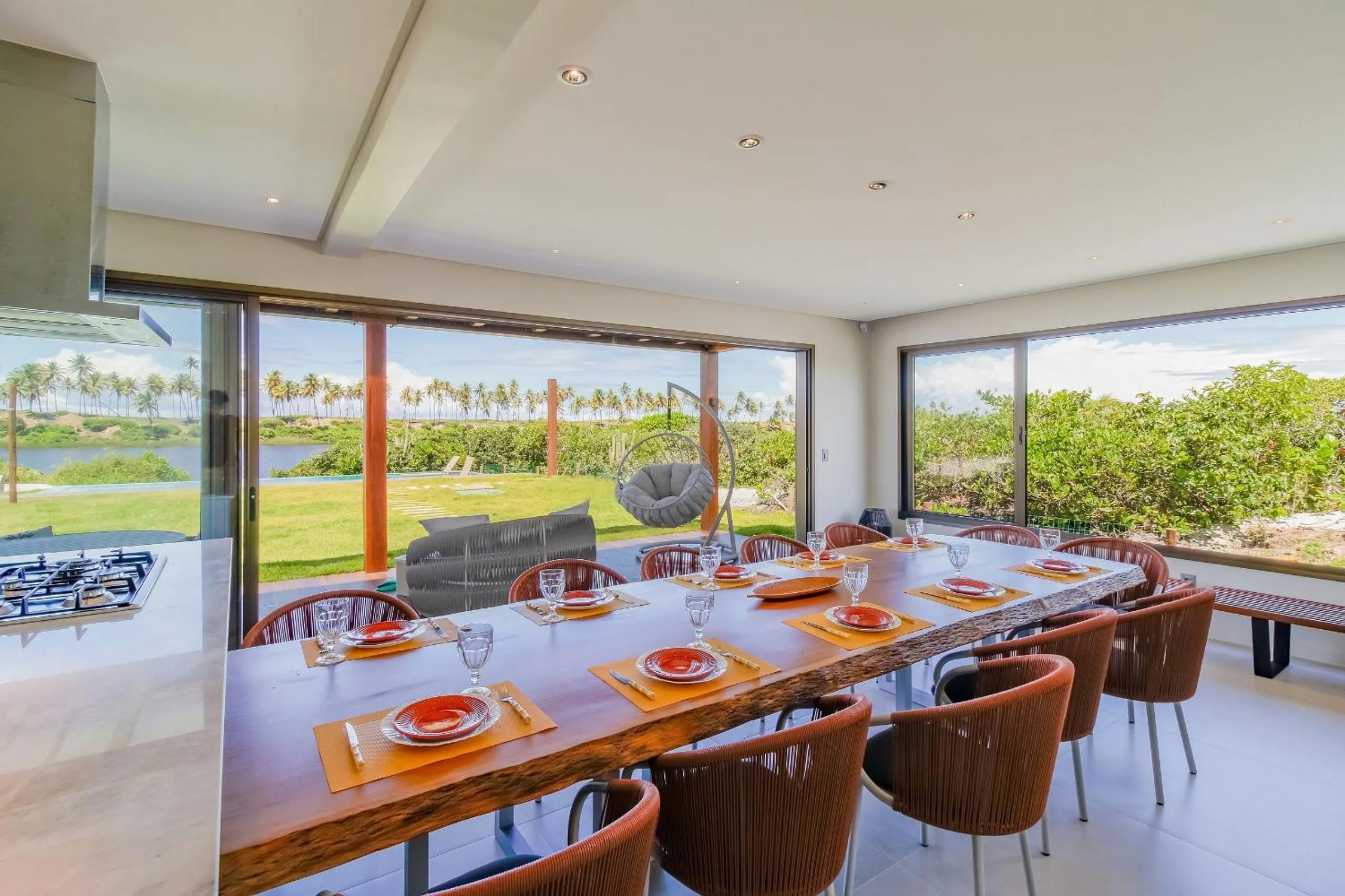 Dining area in SA05 Excelente Casa 5 Suítes - Condomínio Reserva de Sauípe