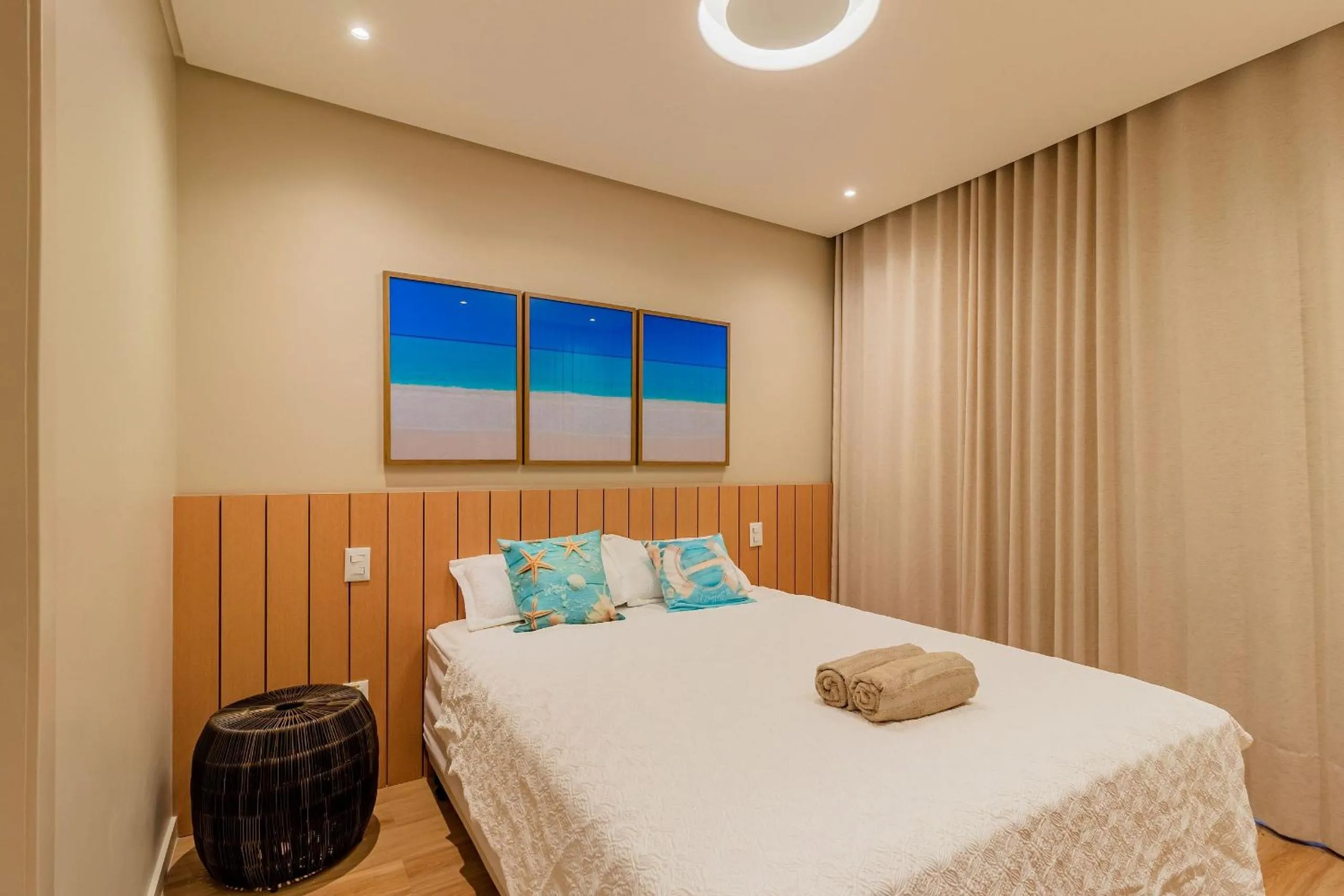 Bedroom, Bed in SA05 Excelente Casa 5 Suítes - Condomínio Reserva de Sauípe