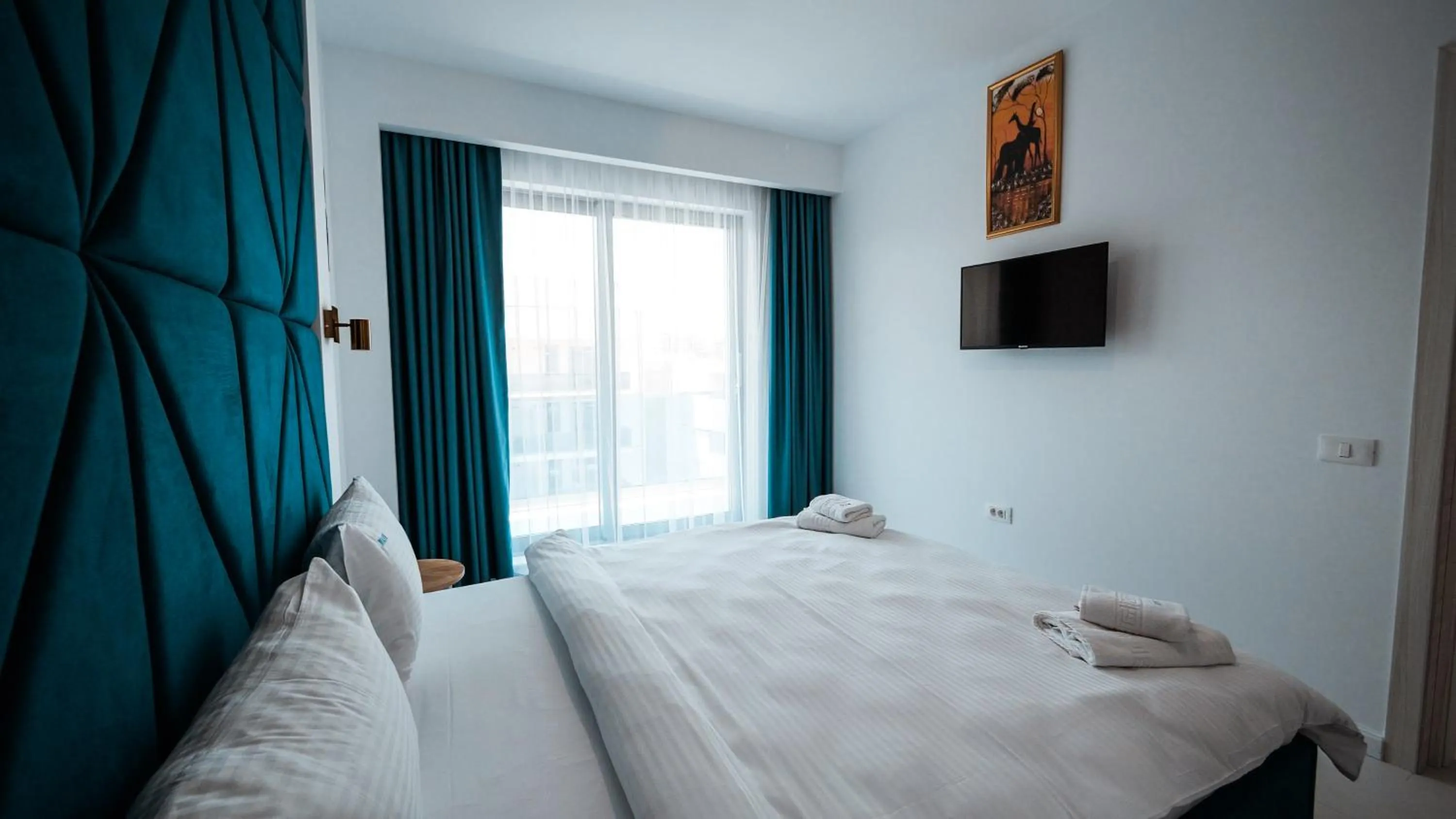 Bed in WAVE 4 Apartments Mamaia Nord