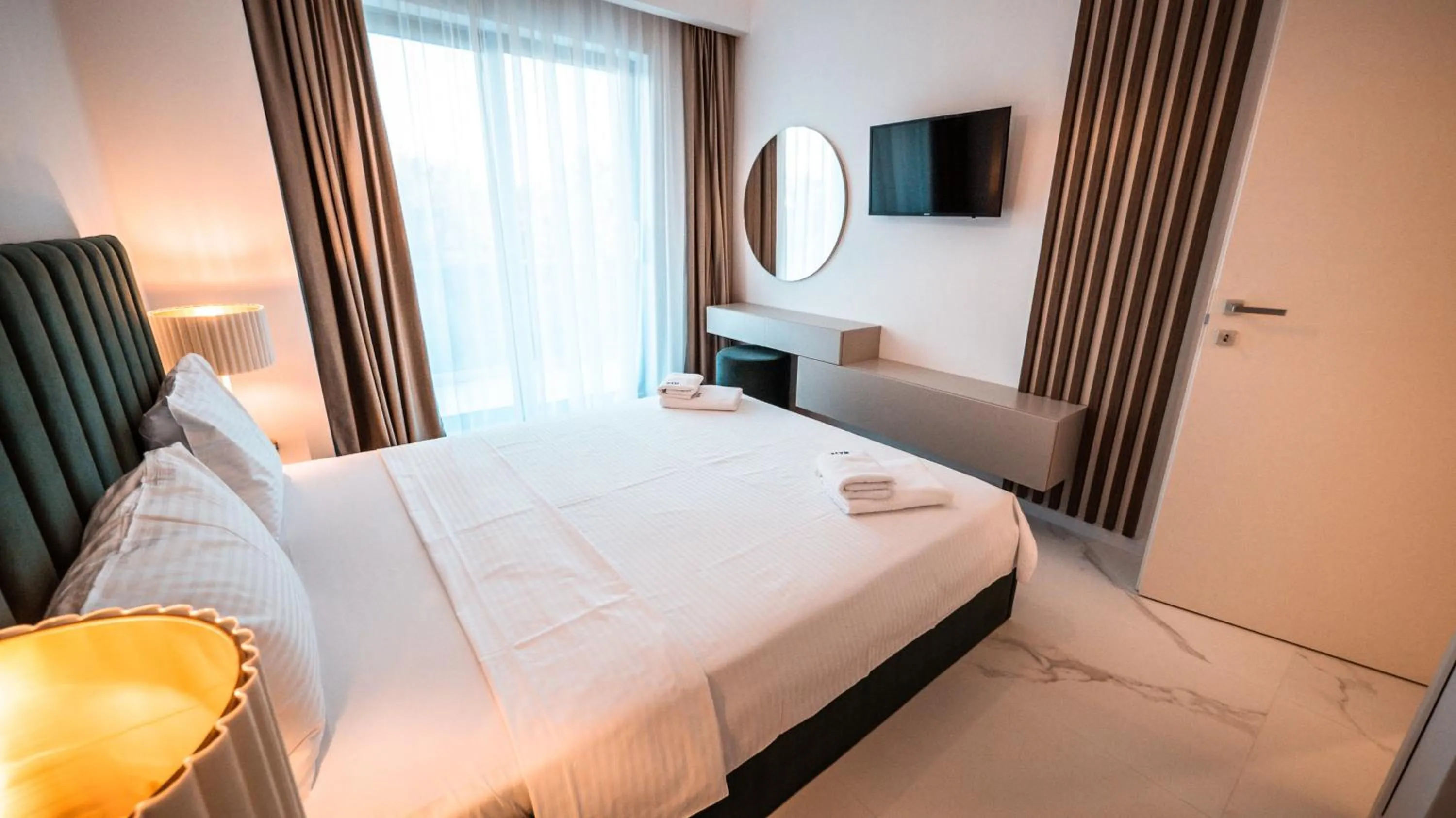 Bed in WAVE 4 Apartments Mamaia Nord