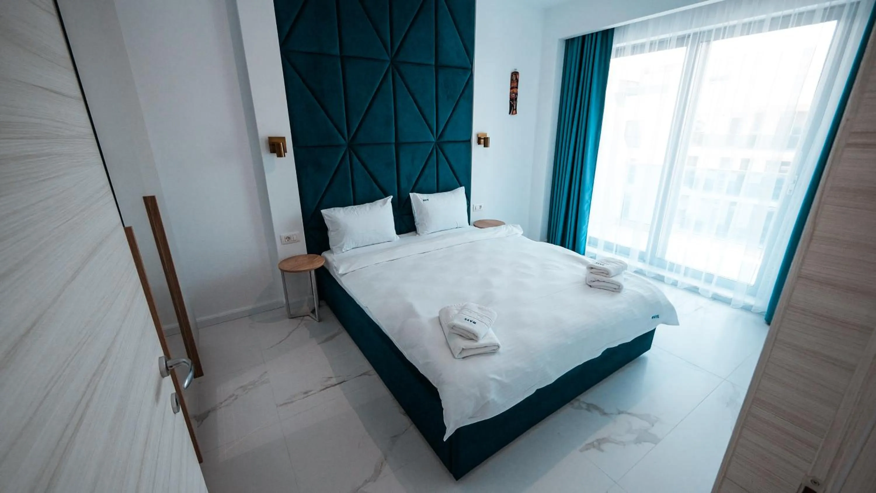Bed in WAVE 4 Apartments Mamaia Nord