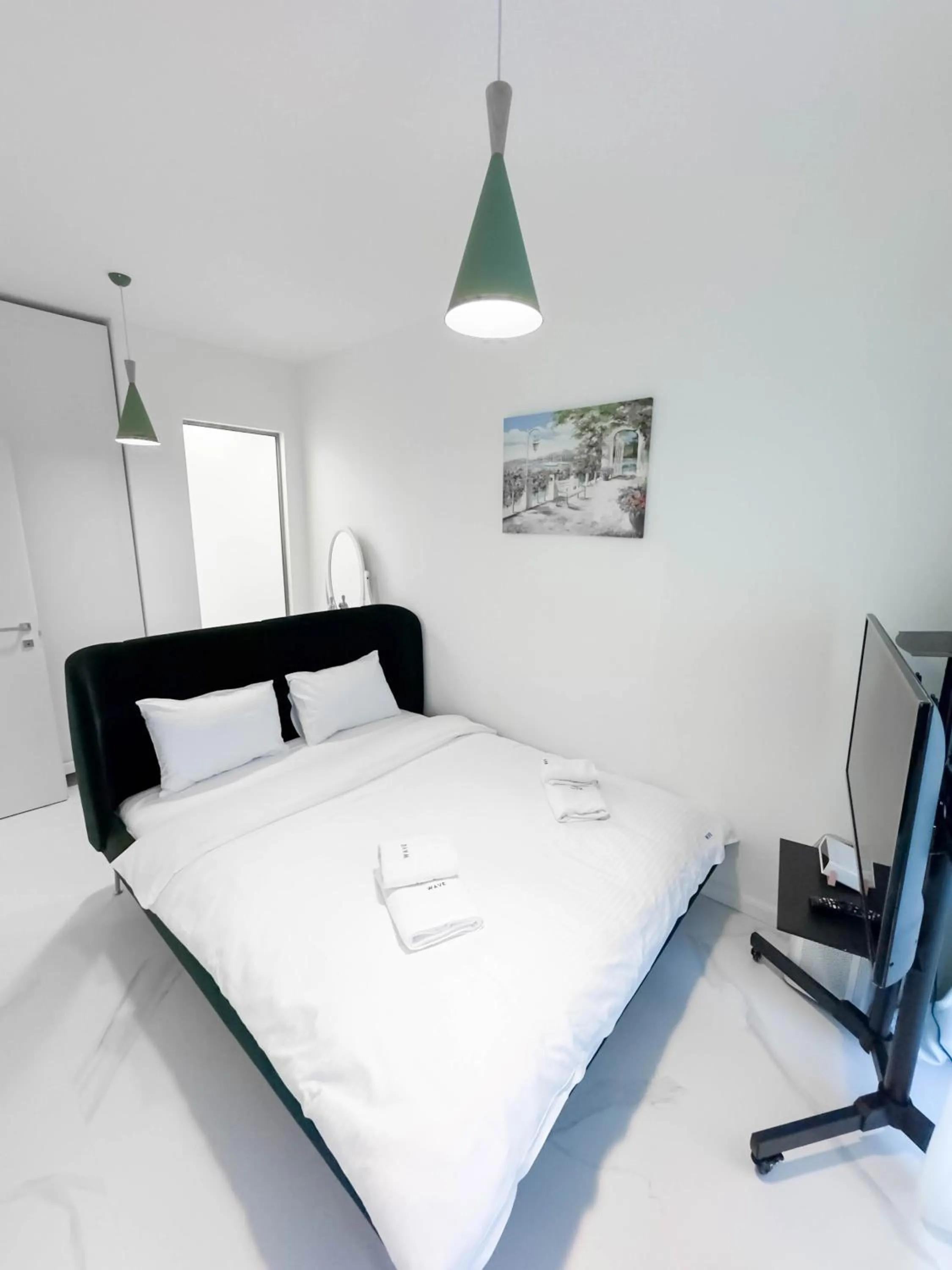 Bed in WAVE 4 Apartments Mamaia Nord