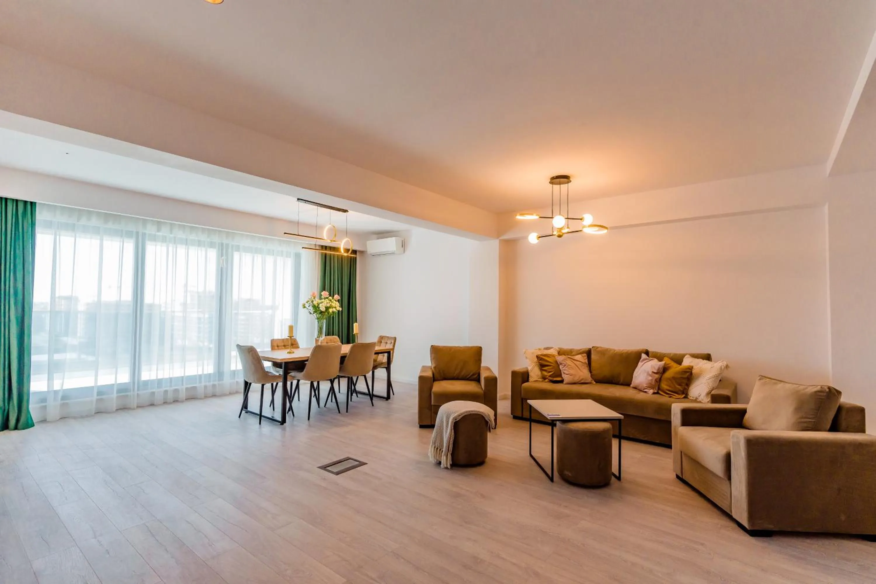 Living room in WAVE 4 Apartments Mamaia Nord