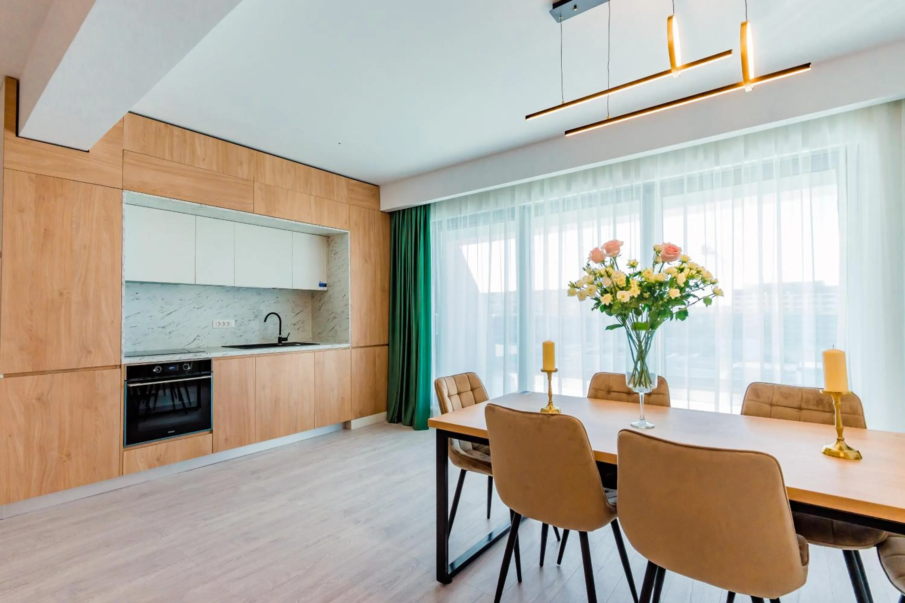 Kitchen or kitchenette in WAVE 4 Apartments Mamaia Nord