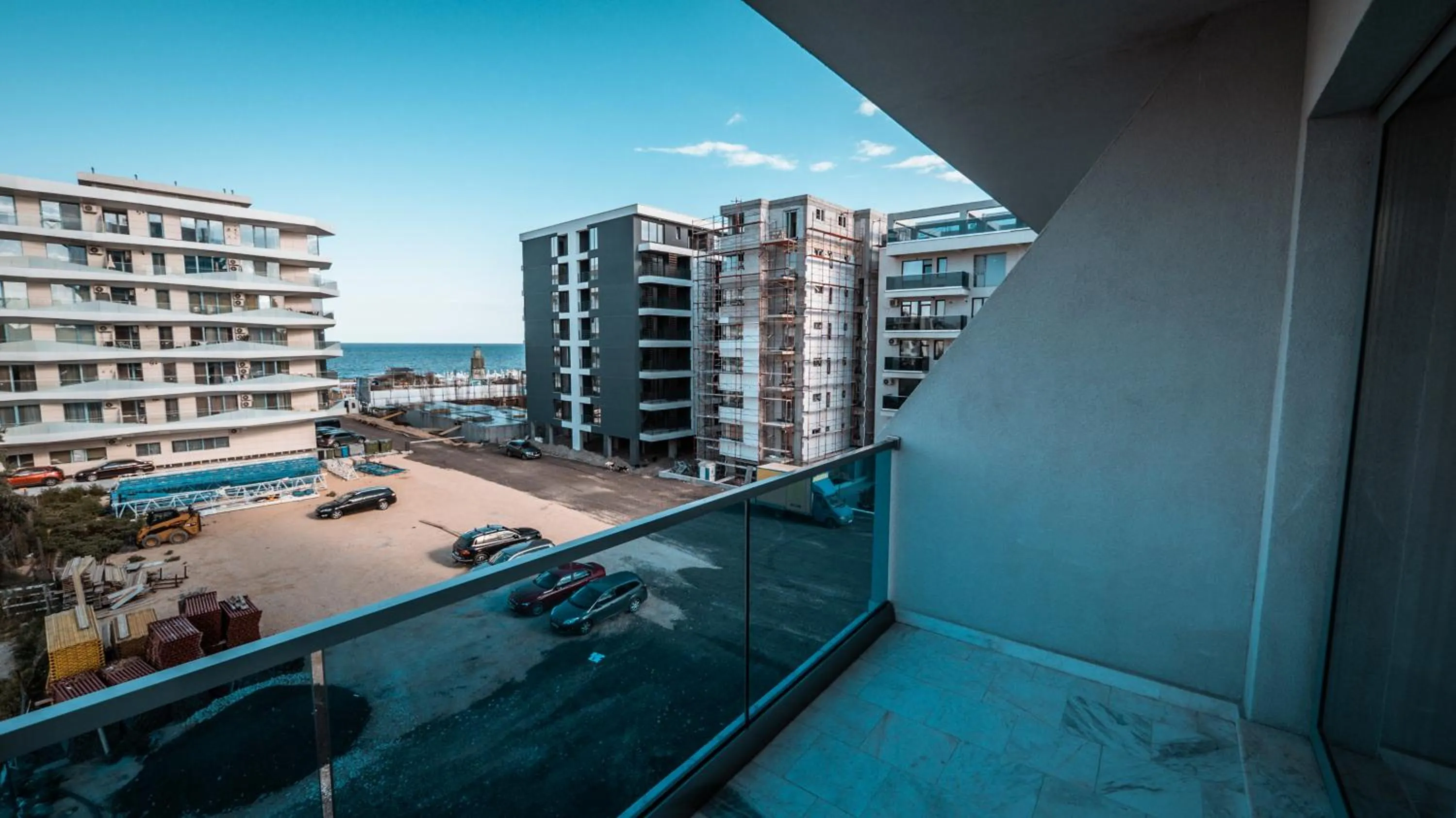 Balcony/Terrace in WAVE 4 Apartments Mamaia Nord