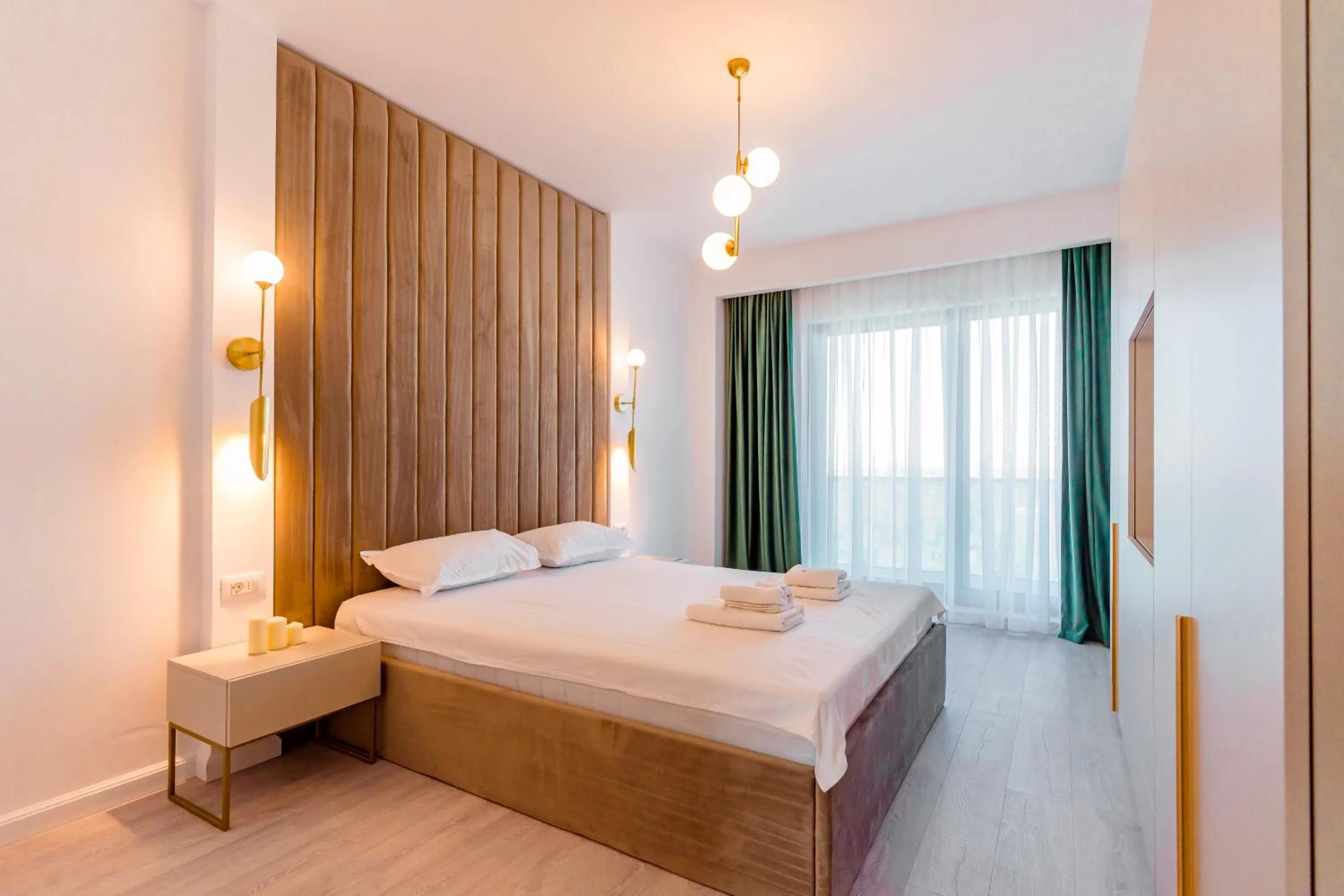 Bed in WAVE 4 Apartments Mamaia Nord