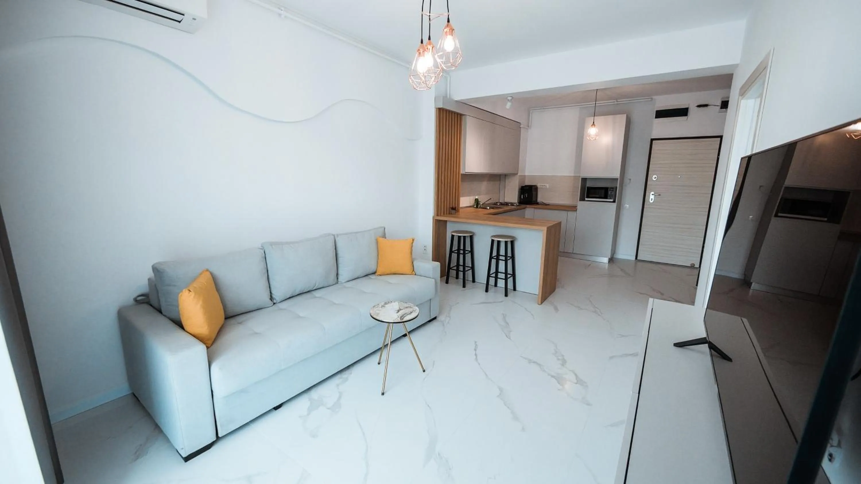 Kitchen or kitchenette in WAVE 4 Apartments Mamaia Nord