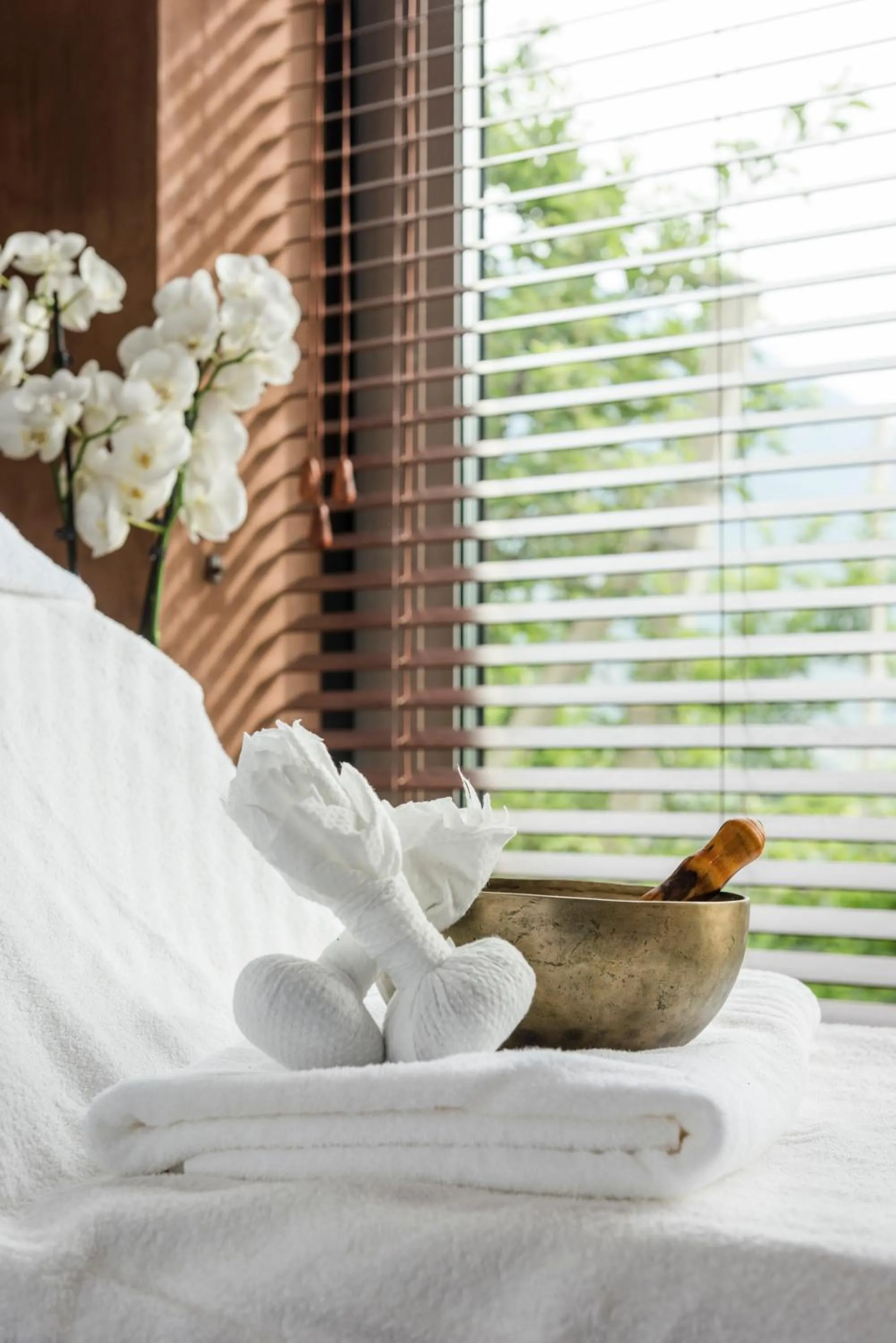 View (from property/room), Bed in Bio & Wellnesshotel Pazeider - Healing Garden above Meran