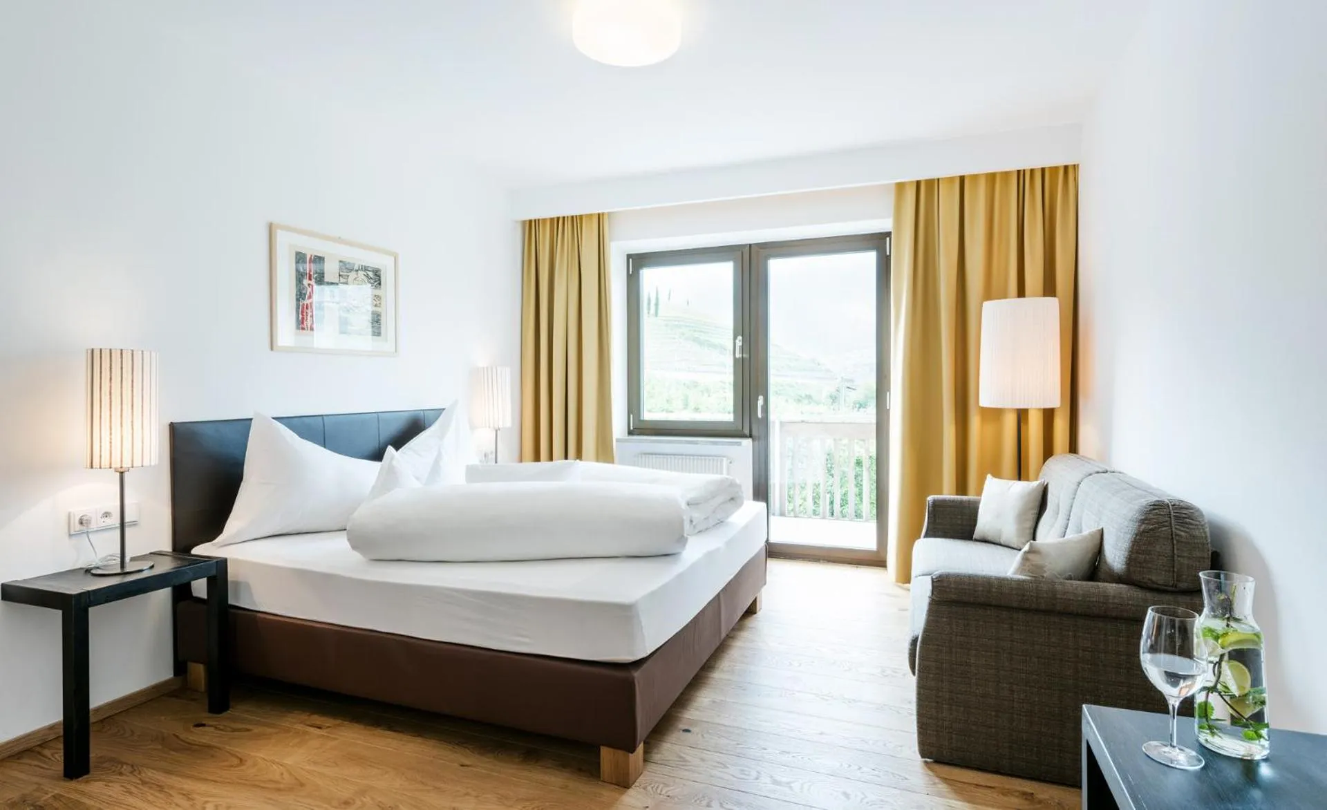 Bedroom, Bed in Bio & Wellnesshotel Pazeider - Healing Garden above Meran