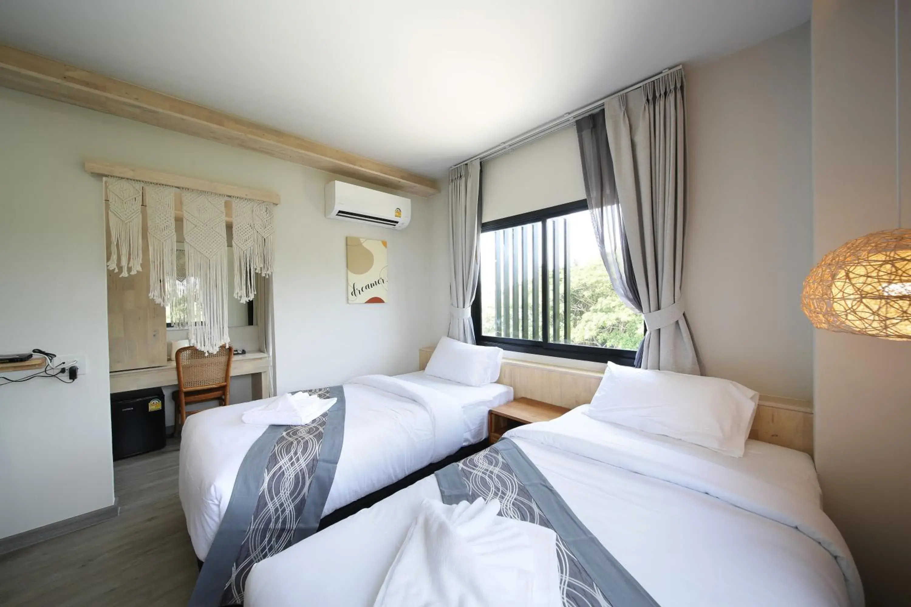 Bed in The Wood Pattani Hotel Bed in The Wood Pattani Hotel