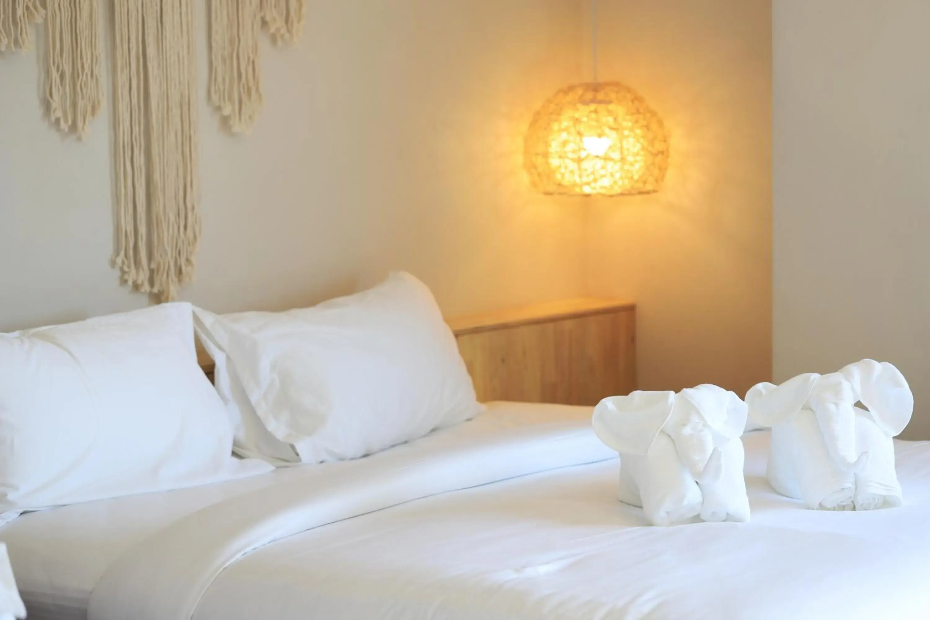 Bed in The Wood Pattani Hotel Bed in The Wood Pattani Hotel