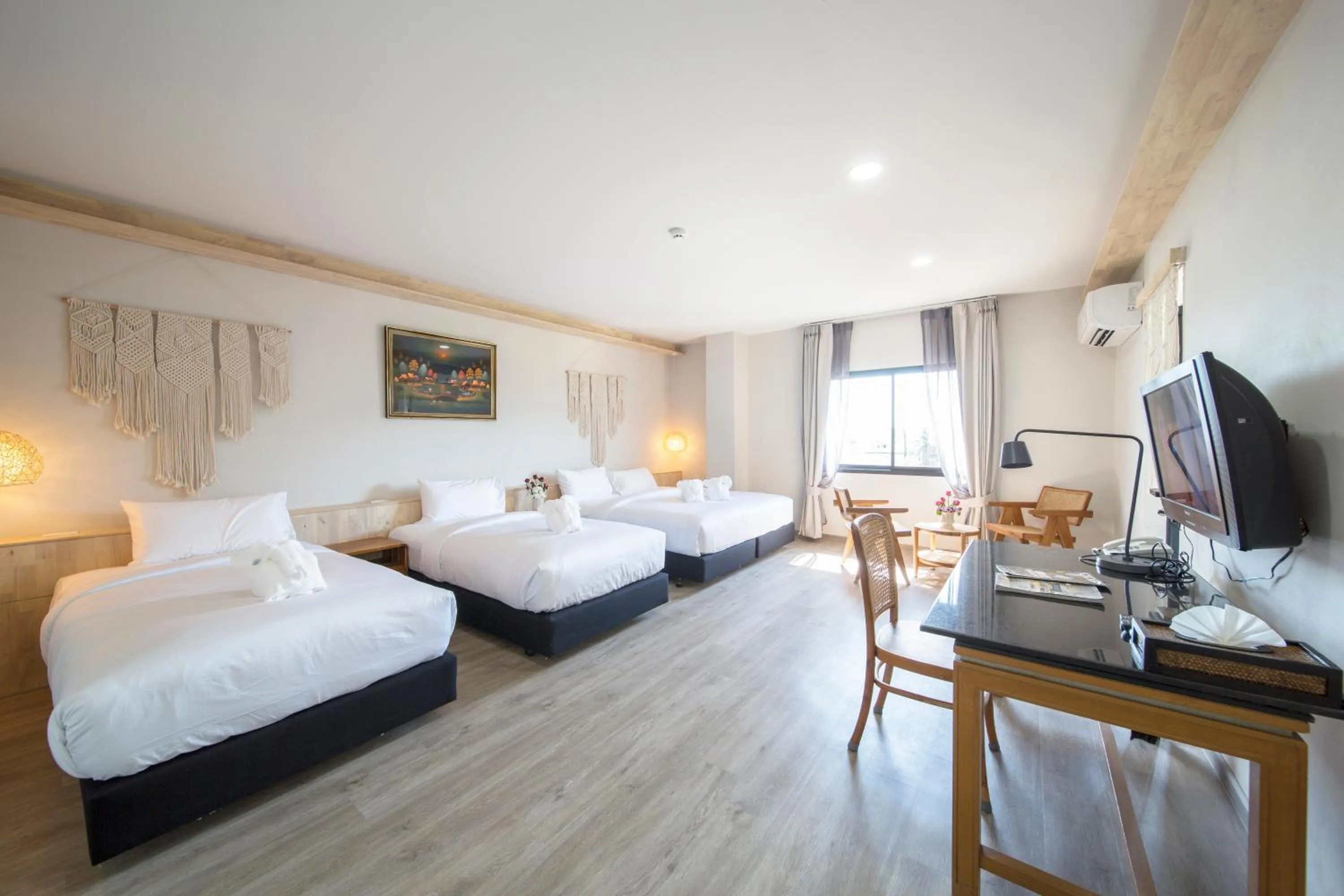 Bed in The Wood Pattani Hotel