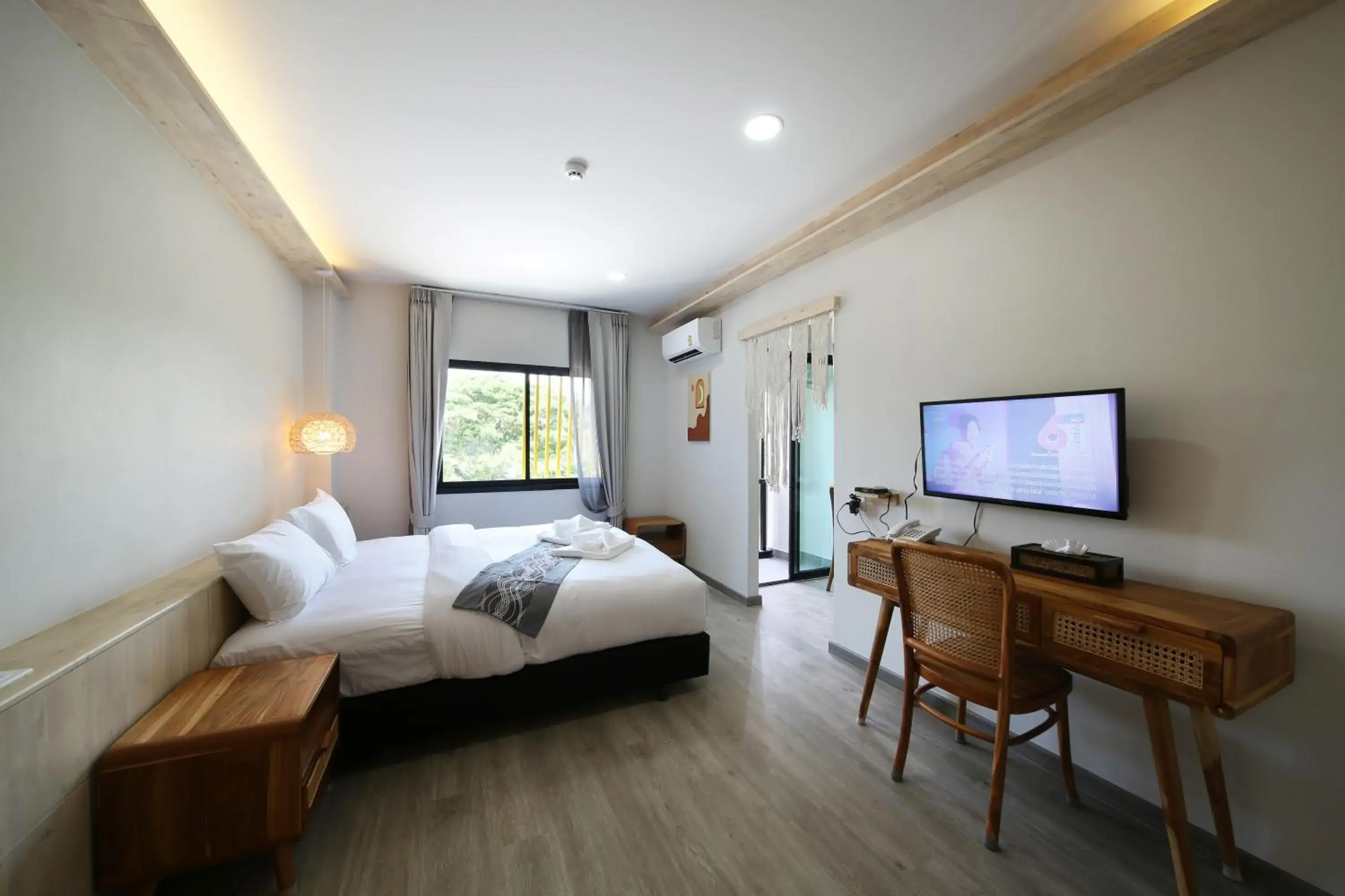 Bed in The Wood Pattani Hotel Bed in The Wood Pattani Hotel