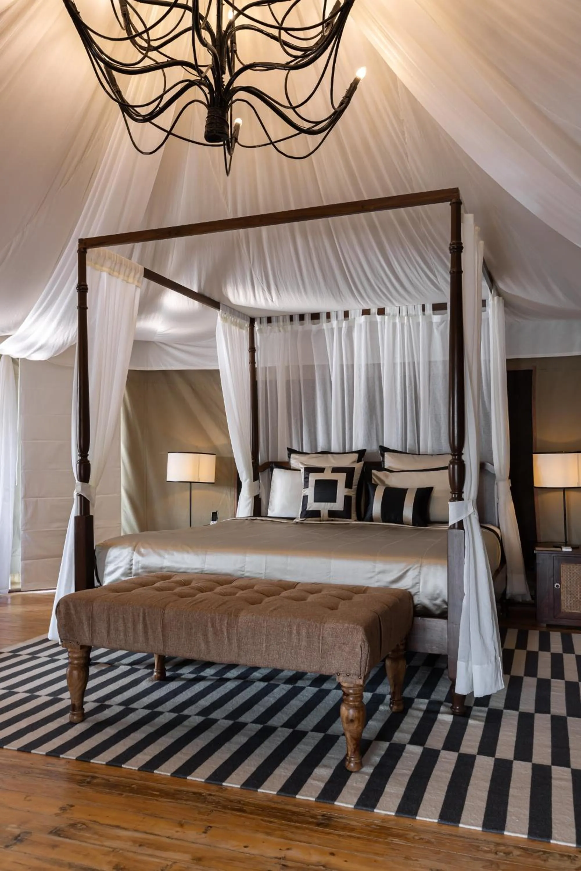 Bedroom, Bed in The Alampara Resort - Luxury Boutique Glamping & Water sports