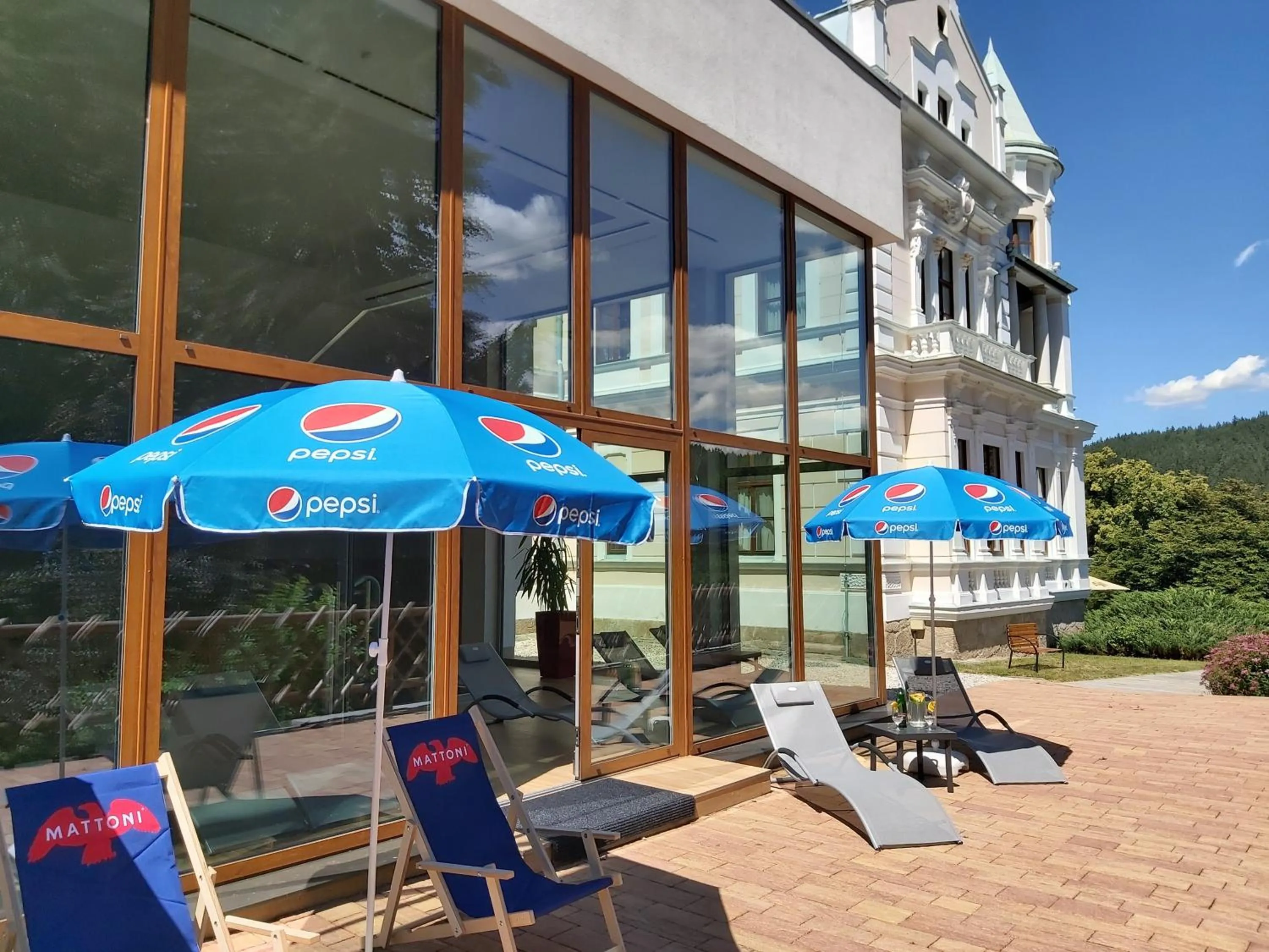 Balcony/Terrace in Hotel U Zámečku Cihelny