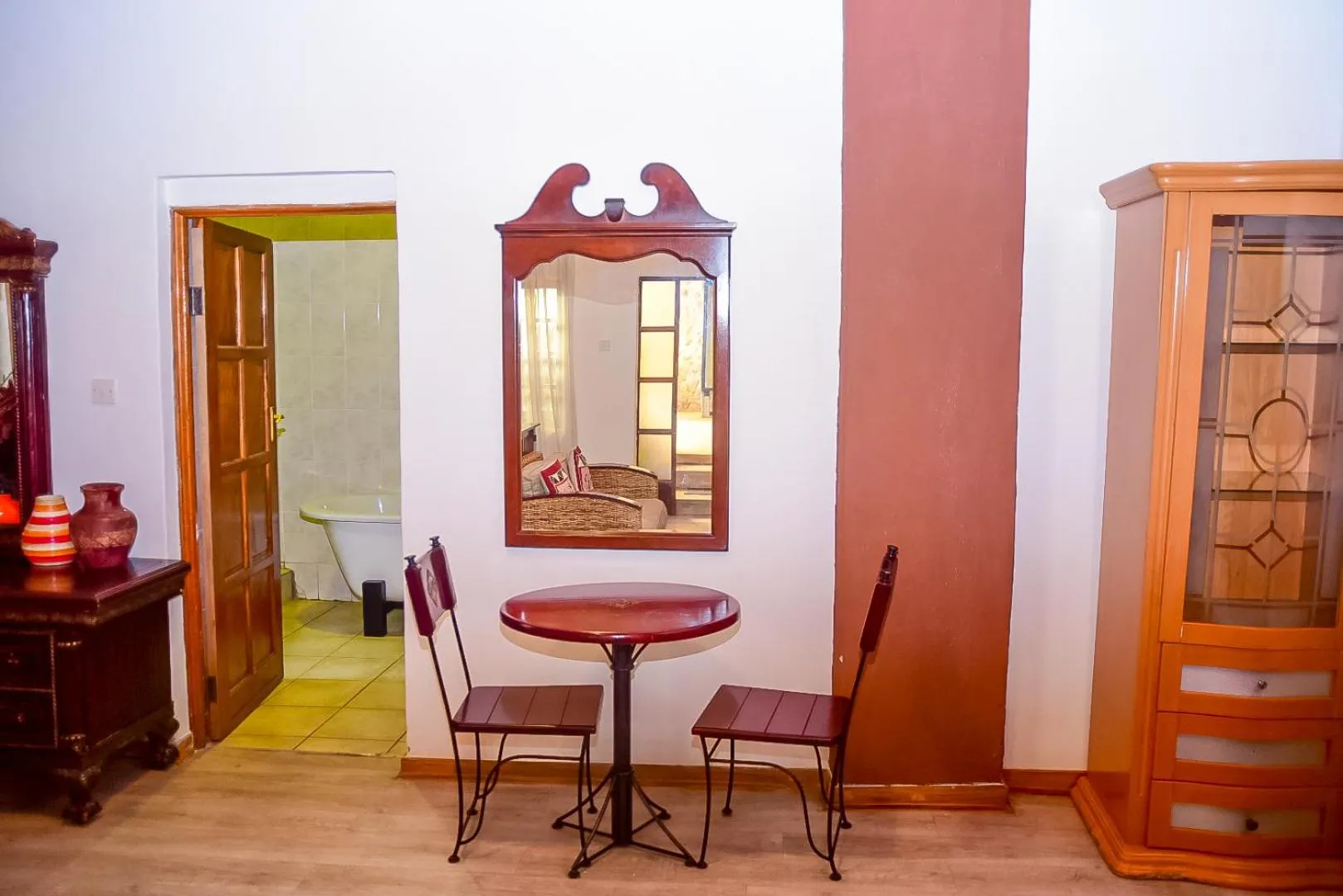 Seating area in African Home Hotel